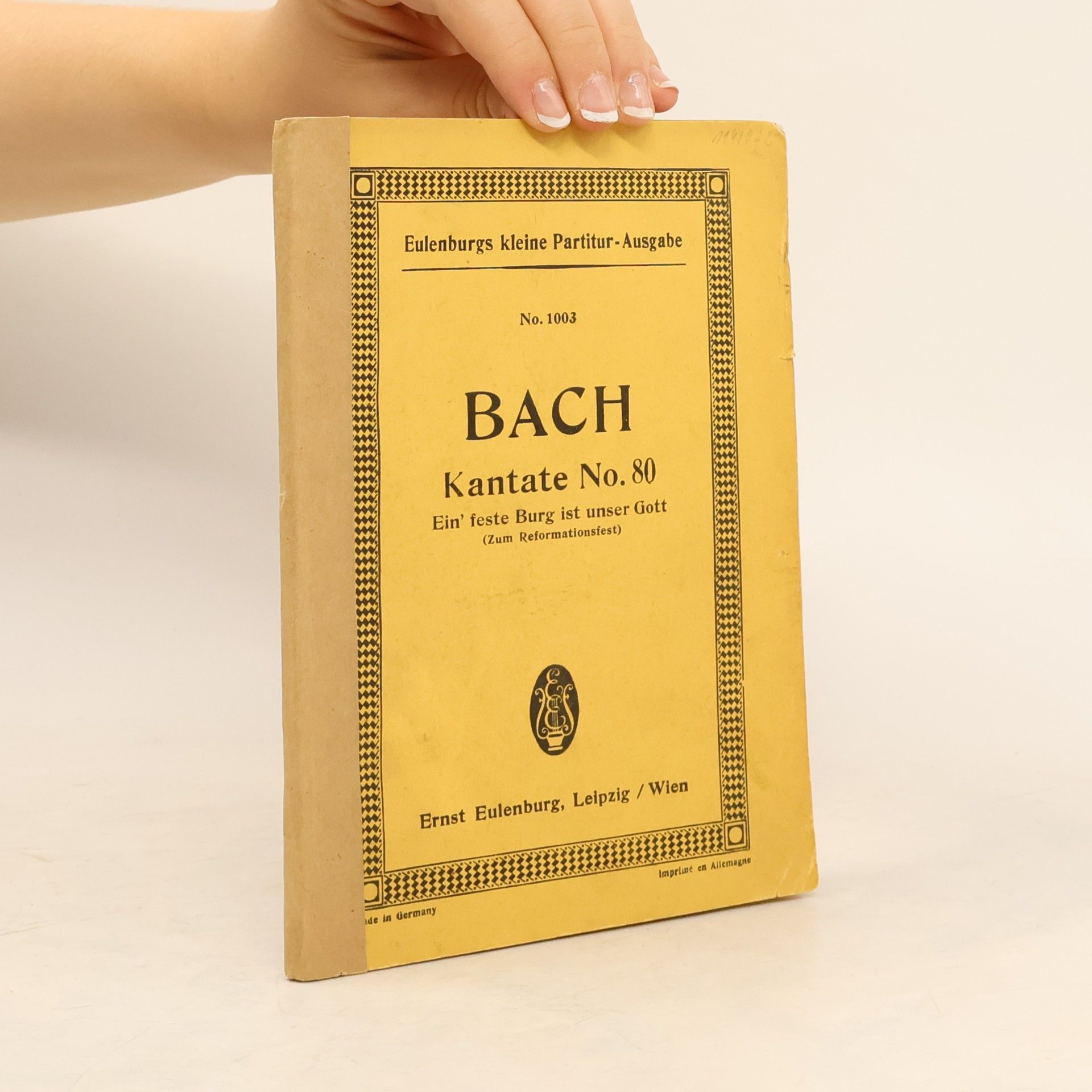 Johann Sebastian Bach Ein´ feste Burg ist unser Gott zum Reformationsfste: Kantate No. 80