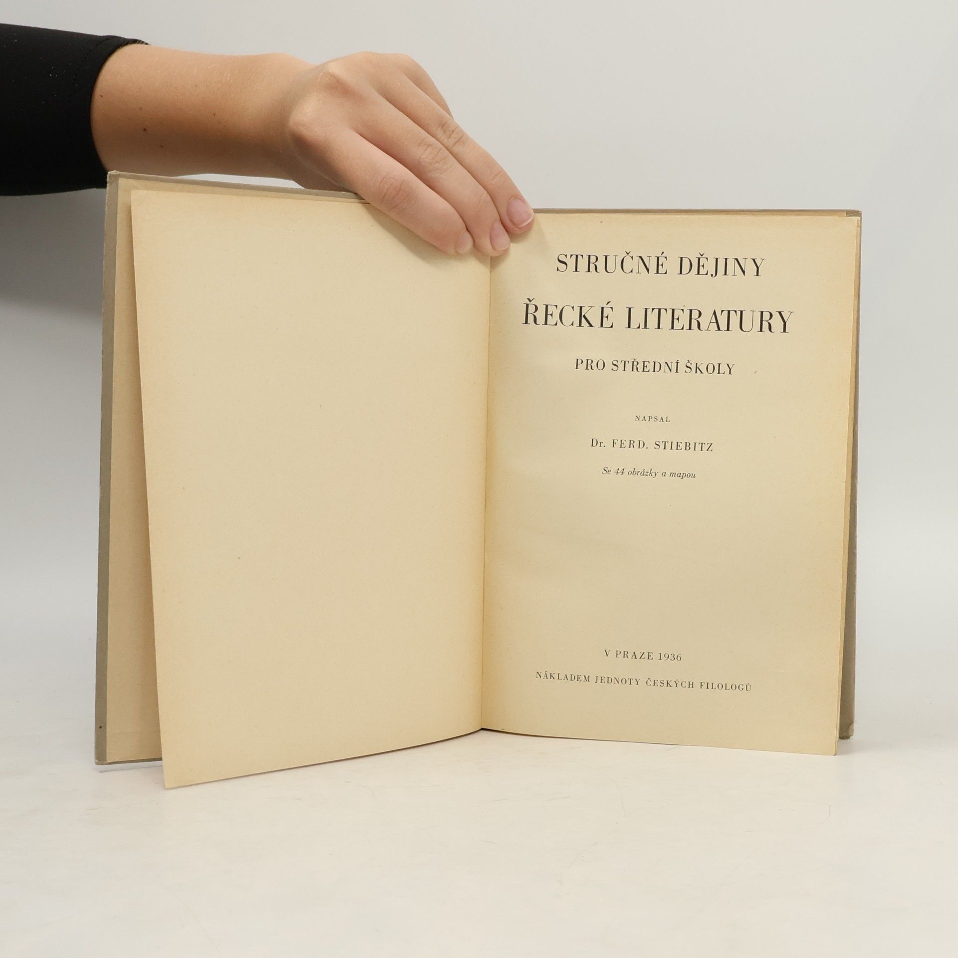 Ferdinand Stiebitz Stručné dějiny řecké literatury pro střední školy