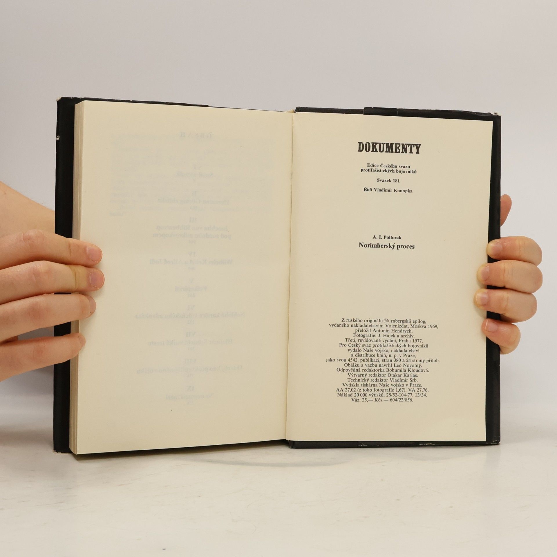 Antonín Hendrych Norimberský proces