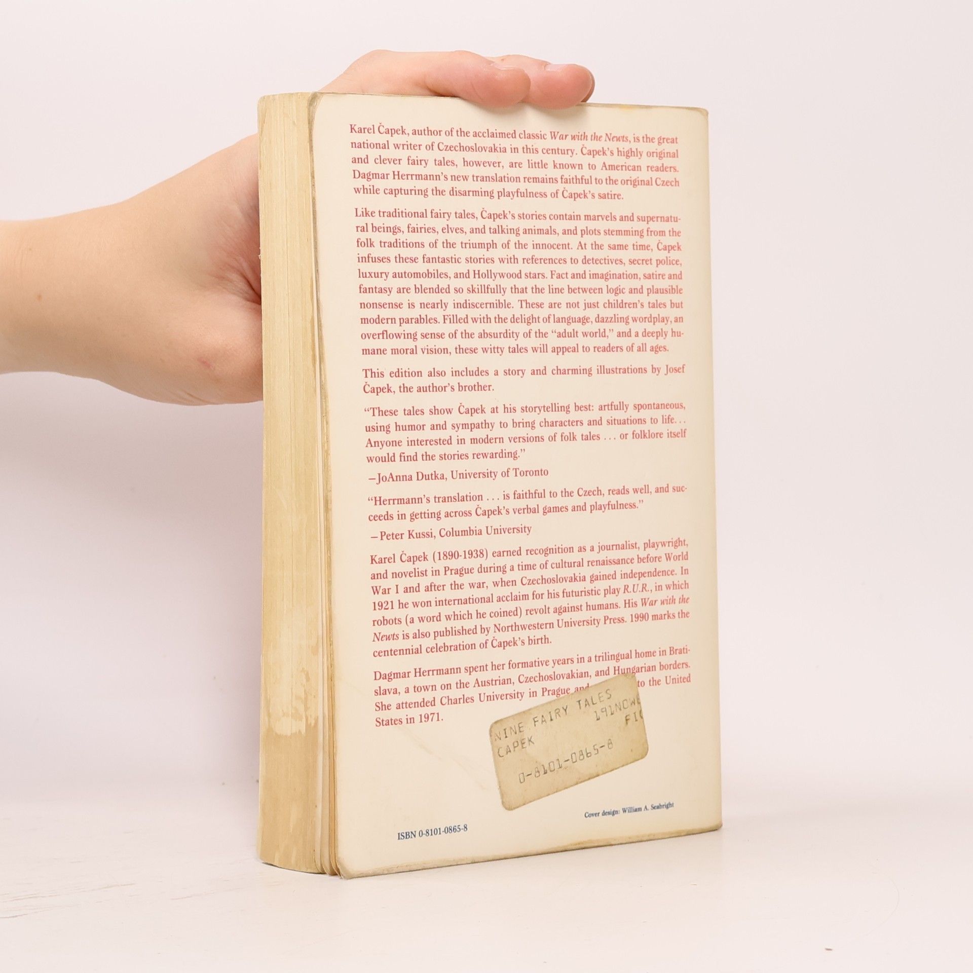 Karel Čapek Nine Fairy Tales and One More Thrown in for Good Measure