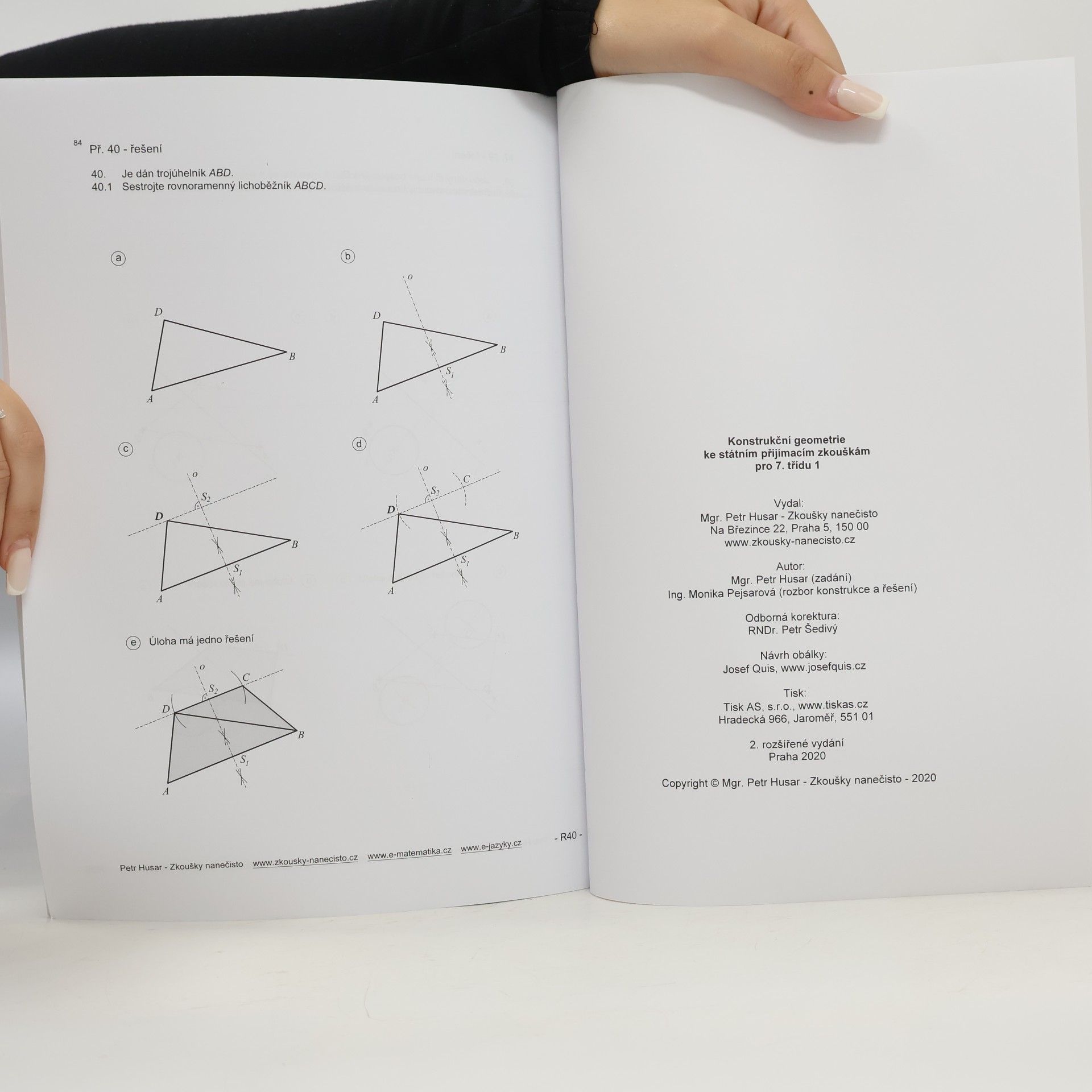 Petr Husar Konstrukční geometrie ke státním přijímacím zkouškám pro 7. třídu 1
