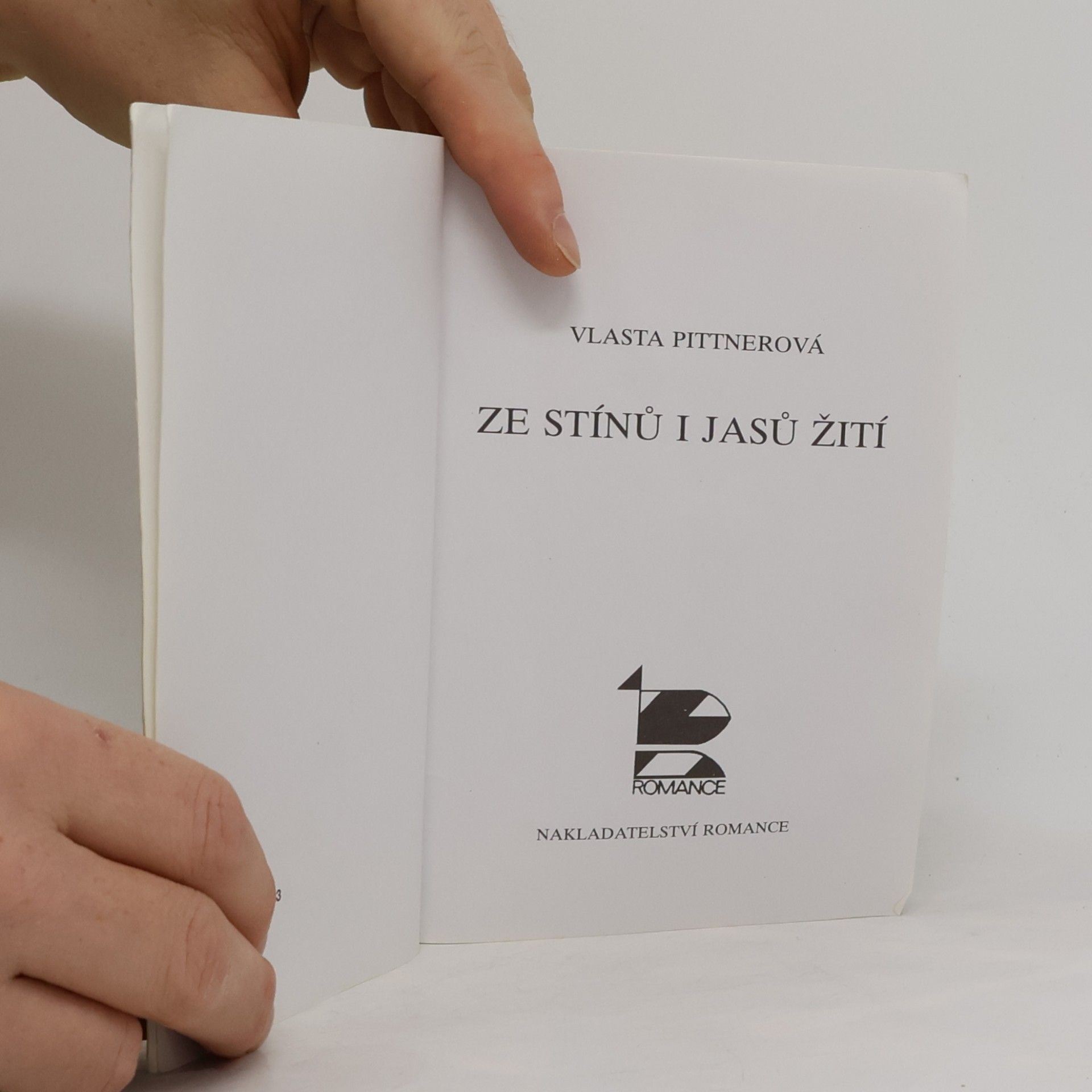 Vlasta Pittnerová Ze stínů a jasů žití