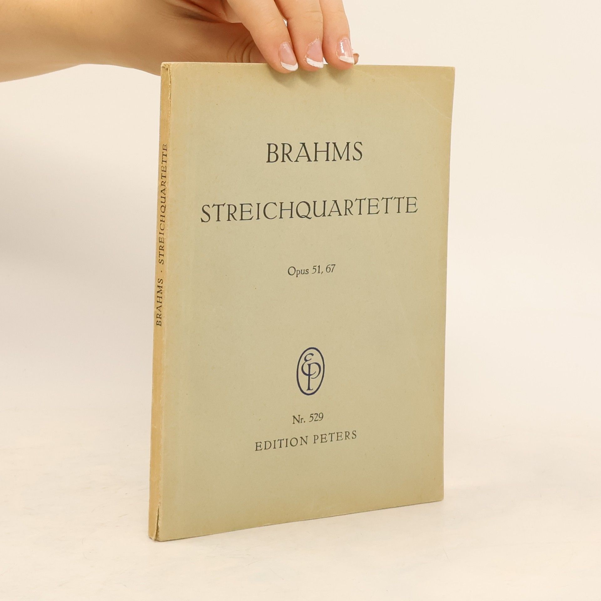 Johannes Brahms Drei Streichquartette Opus 51, 67