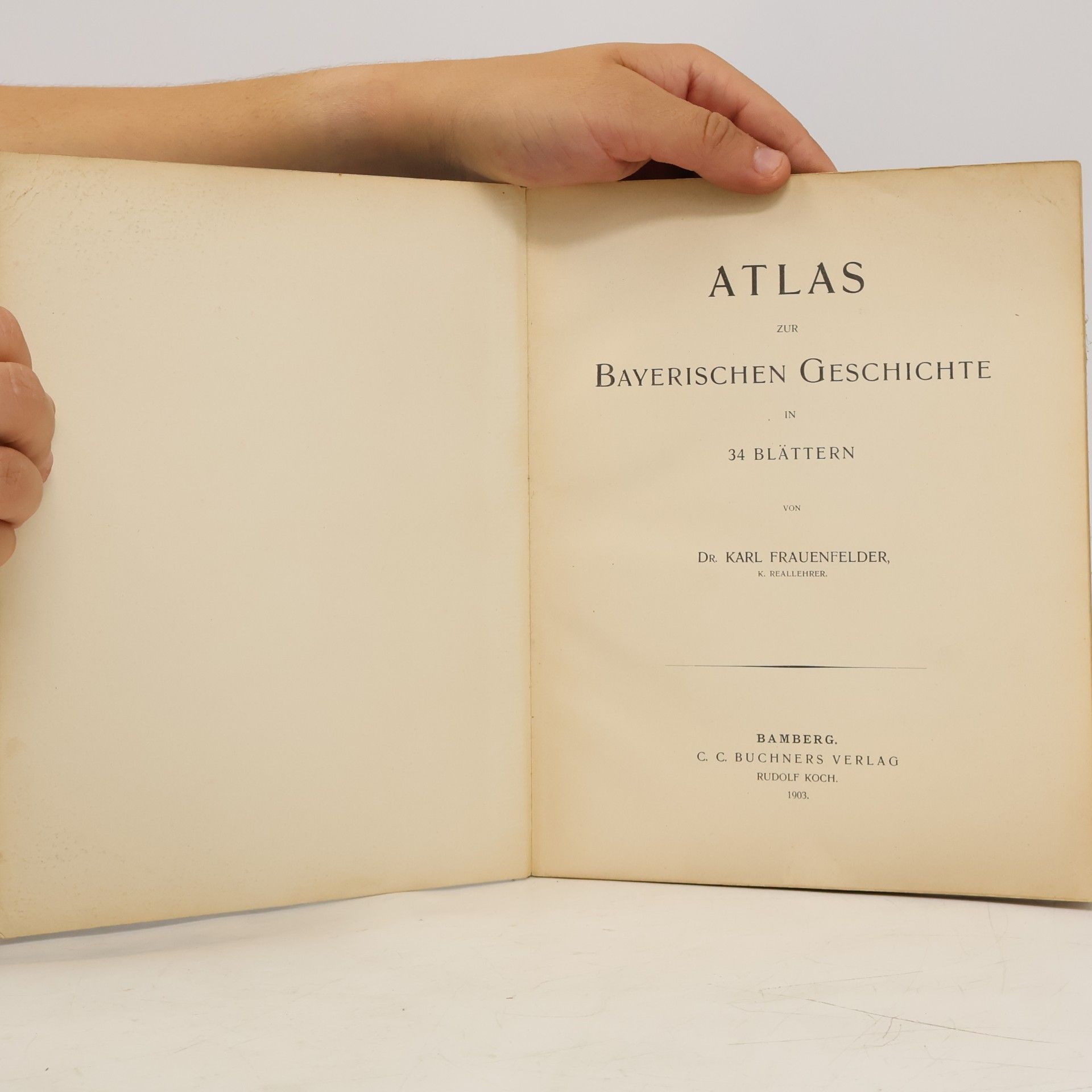 Karl Frauenfelder Atlas zur bayerischen Geschichte in 34 Blättern