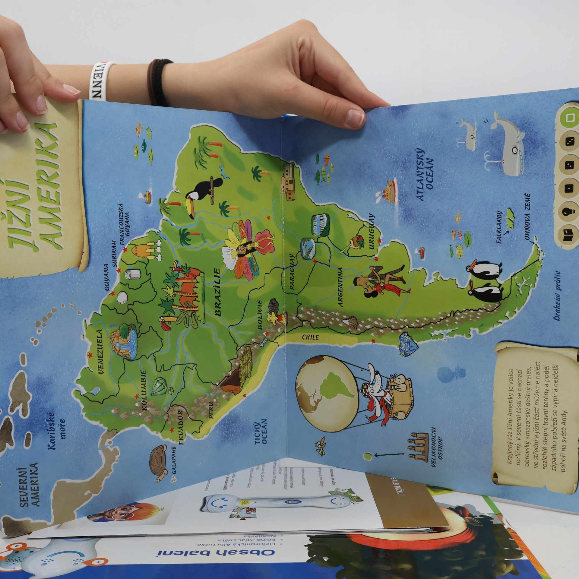 Autorenkollektiv Kouzelné čtení. Atlas světa (box, elektronická tužka, průvodce)