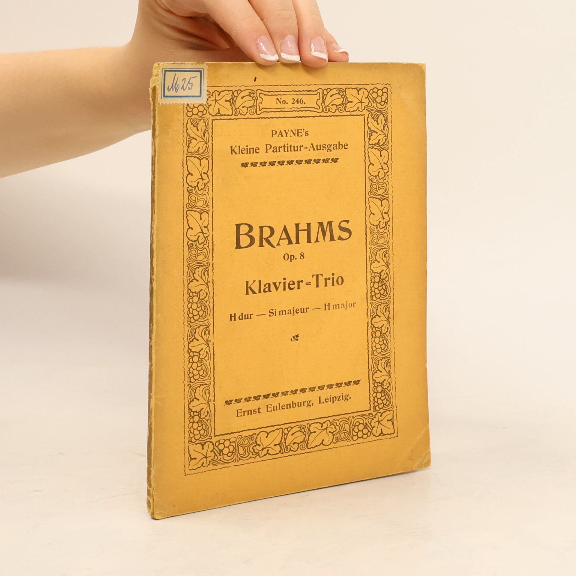Johannes Brahms Klavier-Trio / H dur – Si majeur – H major