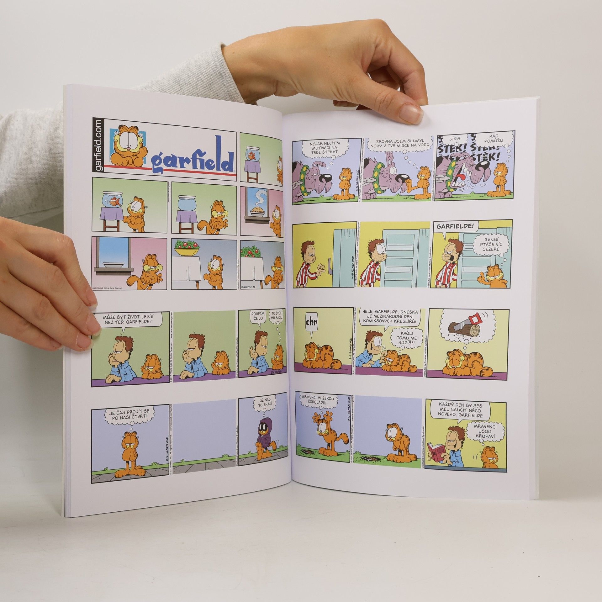 Jim Davis Garfield říhá od srdce