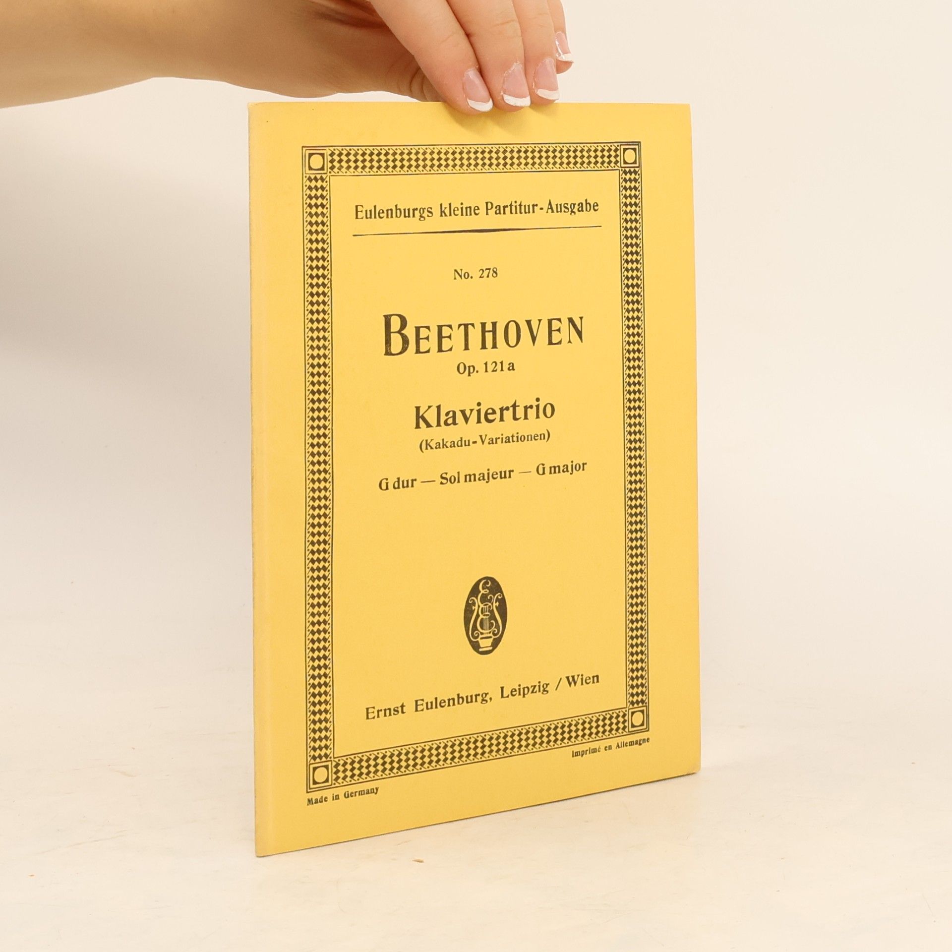 Ludwig van Beethoven Beethoven. Klaviertrio Op. 121a