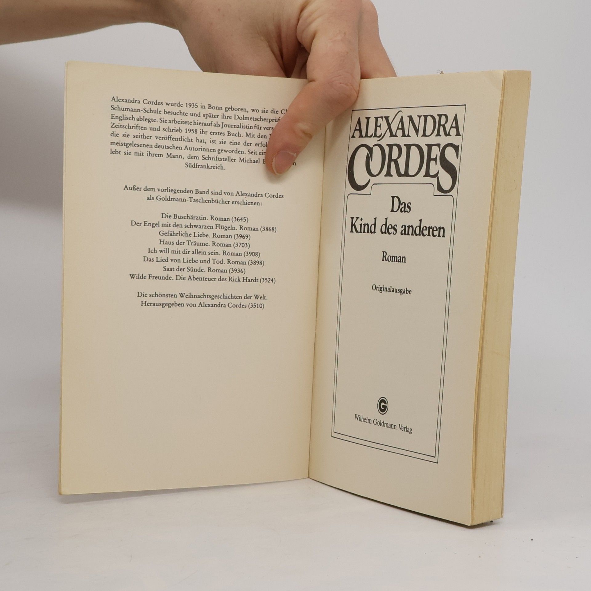 Alexandra Cordes Das Kind des anderen