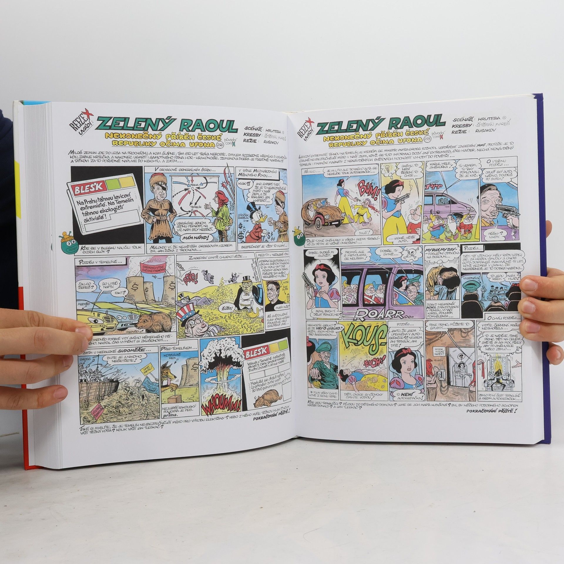 Dan Hrubý Zelený Raoul: Nekonečný příběh České republiky očima ufona: Původní comix