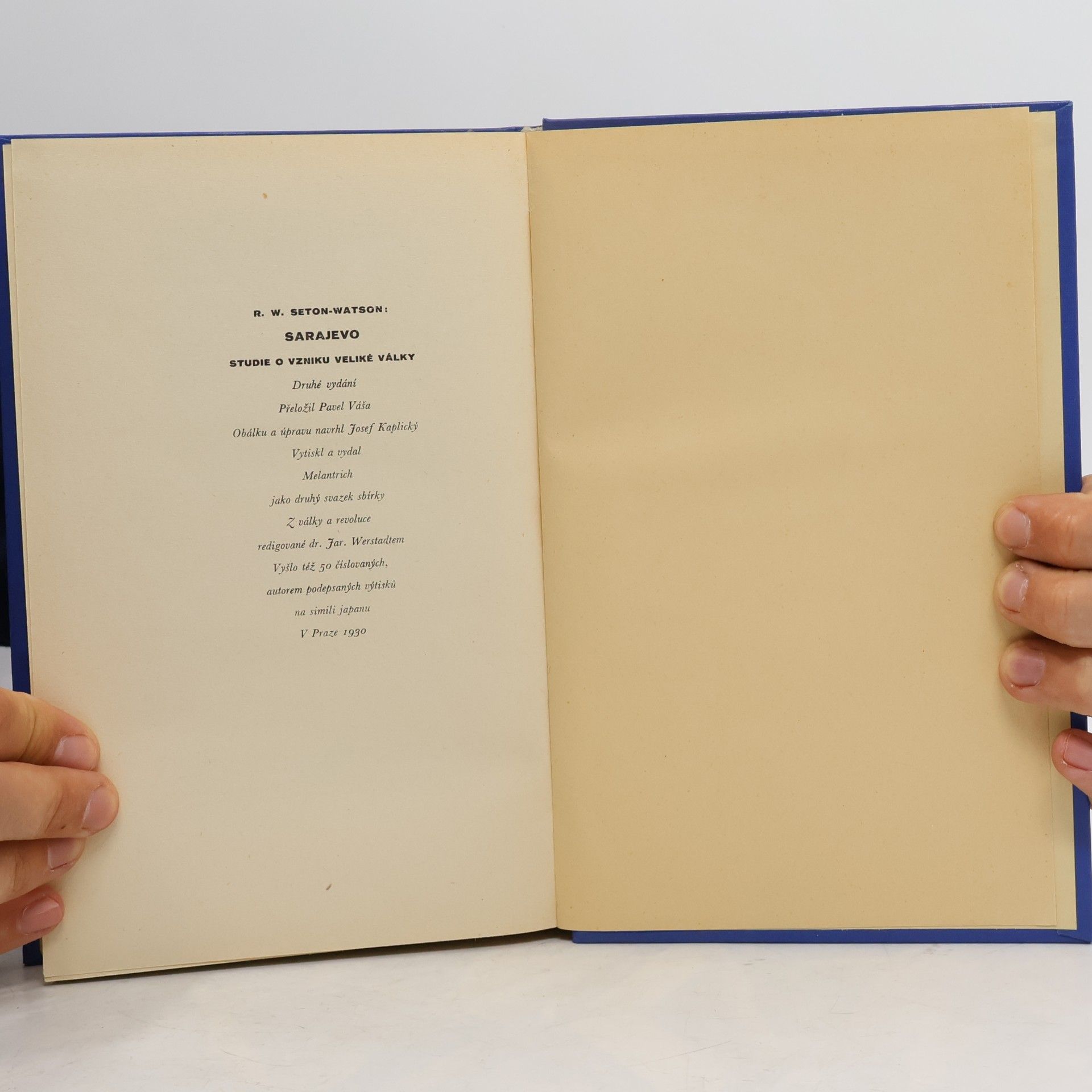 R. W. Seton Watson Sarajevo. Studie o vzniku veliké války