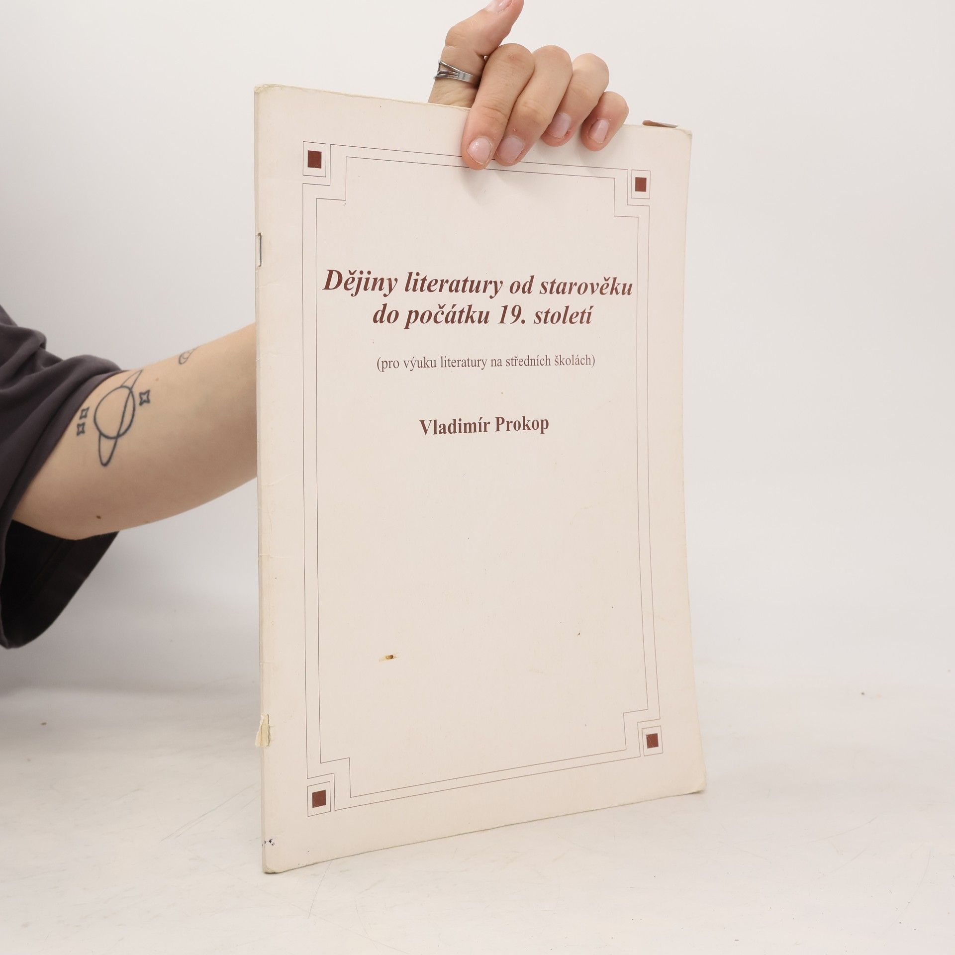 Vladimír Prokop Dějiny literatury od starověku do počátku 19. století