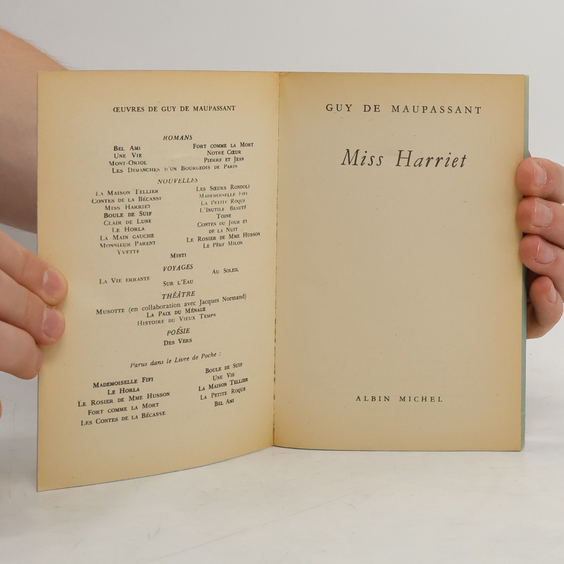 Guy de Maupassant Miss Harriet
