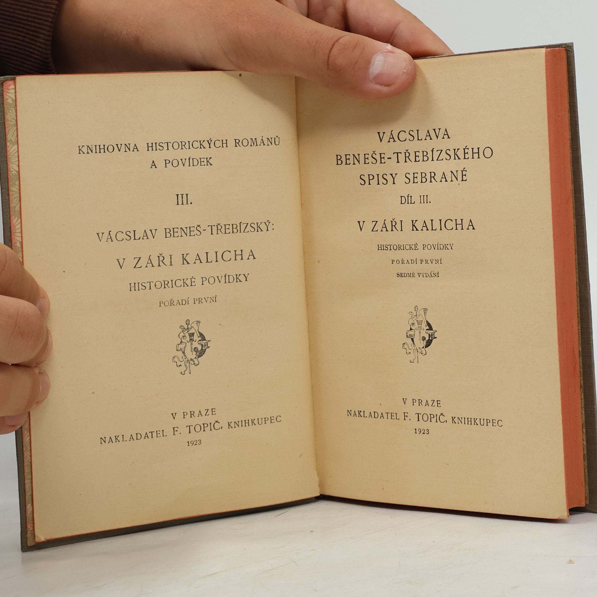 Václav Beneš Třebízský V září kalicha