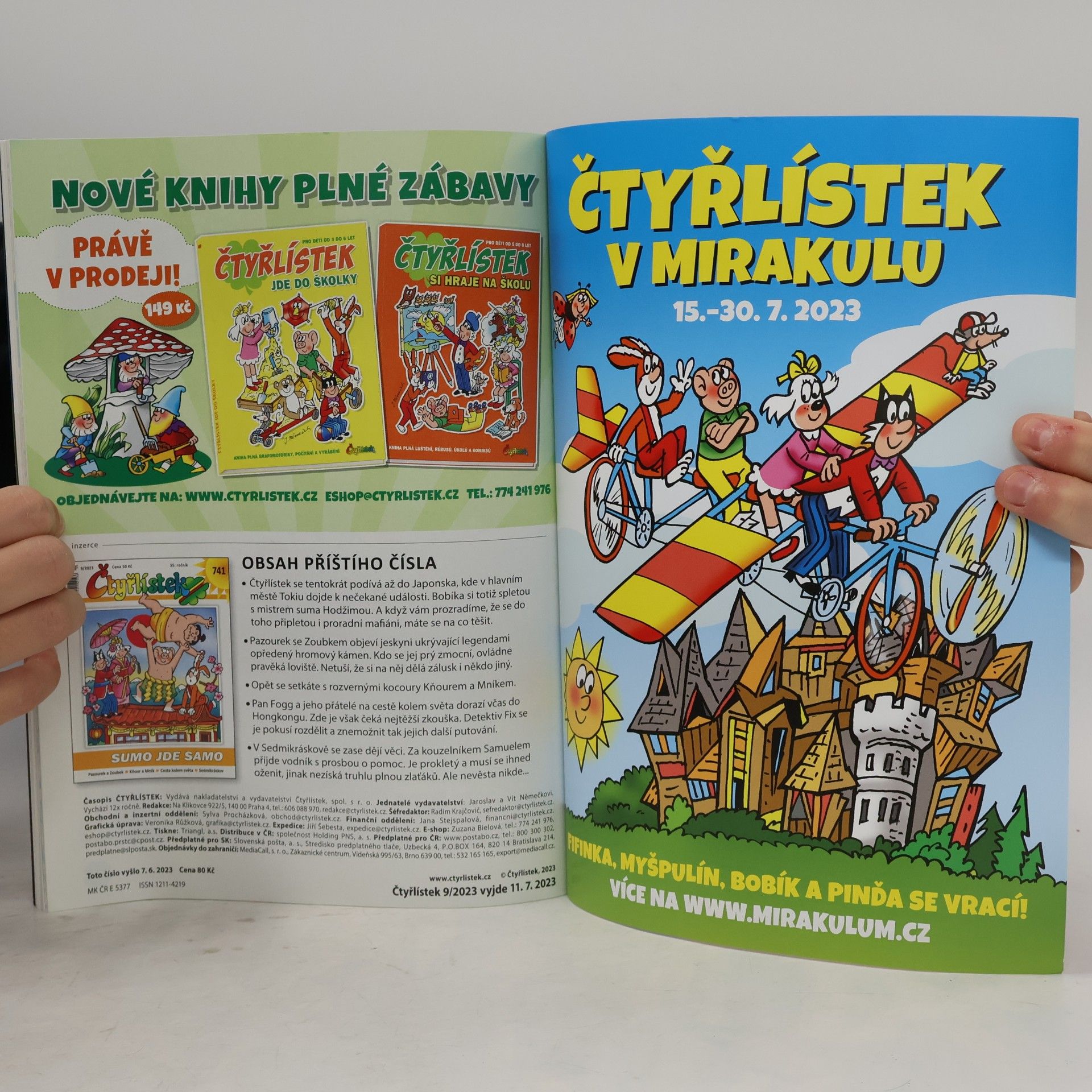 Jaroslav Němeček Čtyřlístek dvojčíslo 739-740. 7-8/2023
