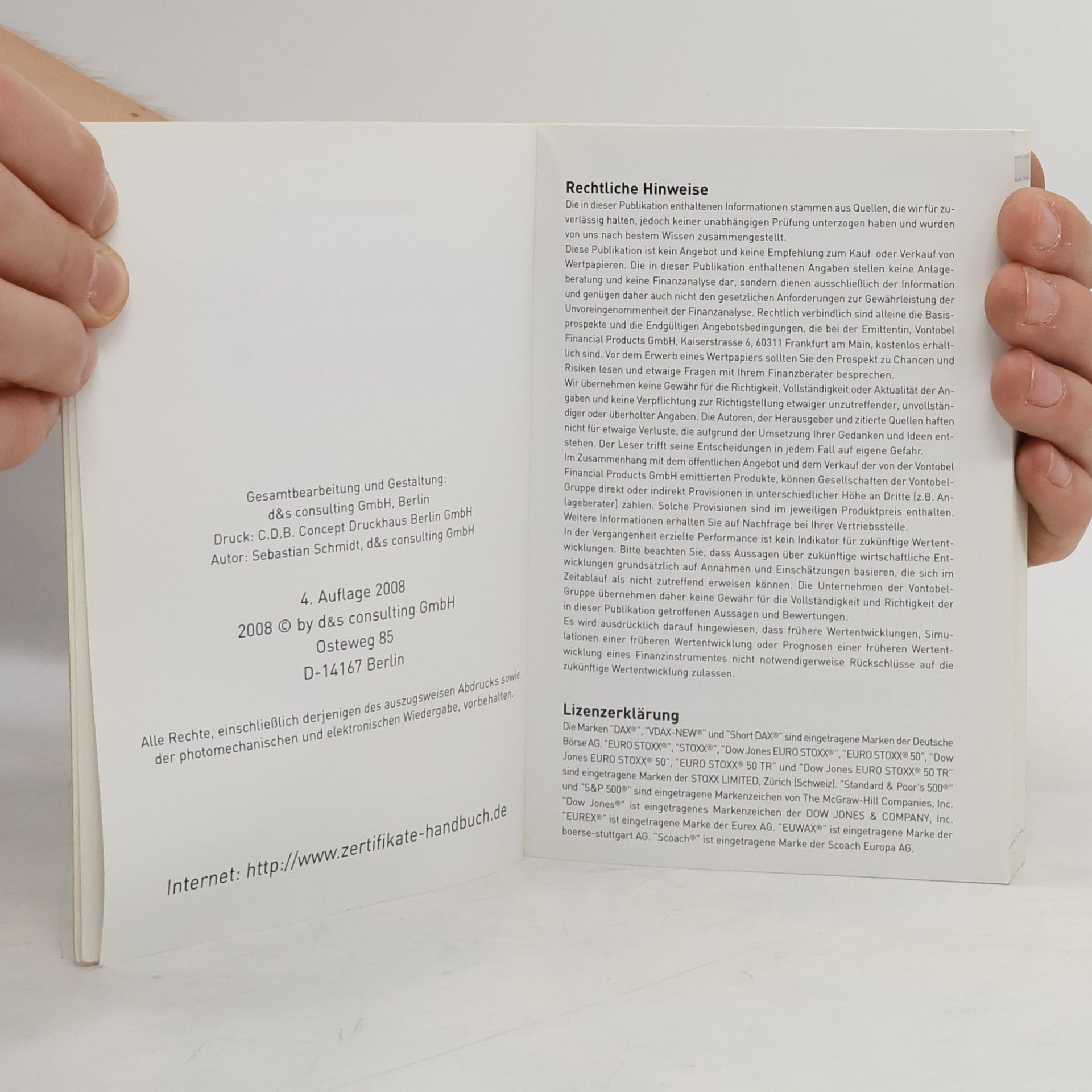 Sebastian Schmidt Handbuch der Zertifikate