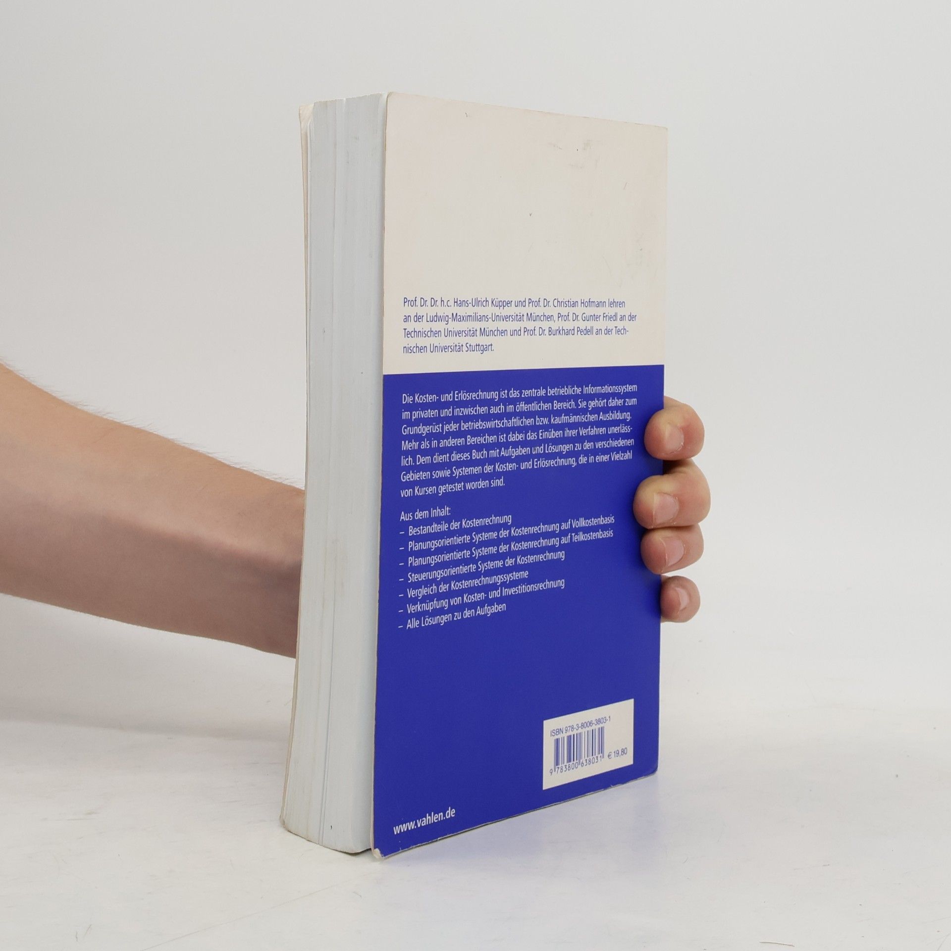 Hans-Ulrich Küpper Vahlens Übungsbücher: Übungsbuch zur Kosten- und Erlösrechnung