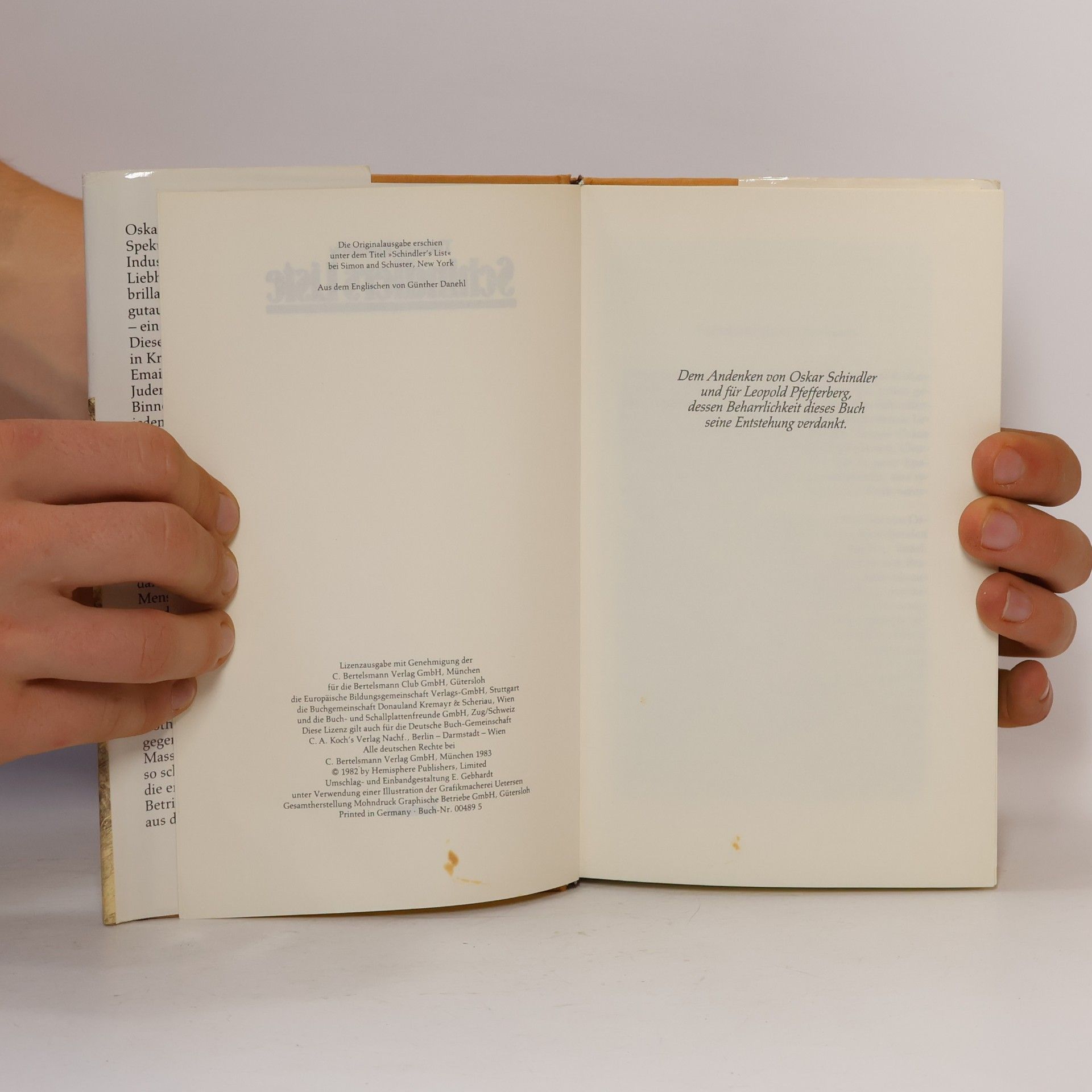 Keneally Thomas Schindlers Liste