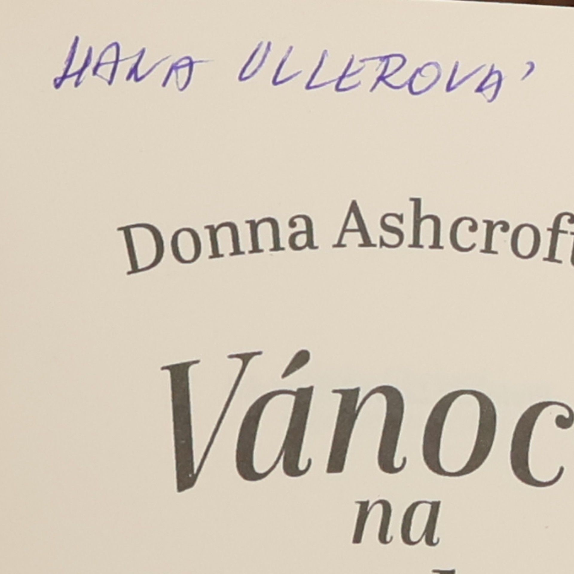 Donna Ashcroft Vánoce na skotském hradě