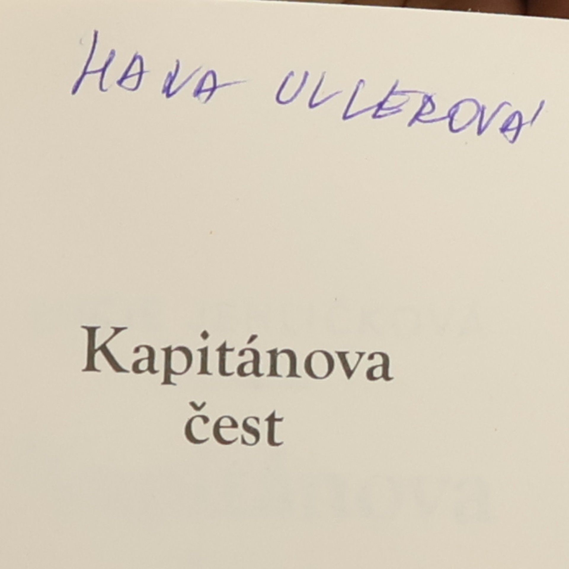 Lucie Jehličková Kapitánova čest