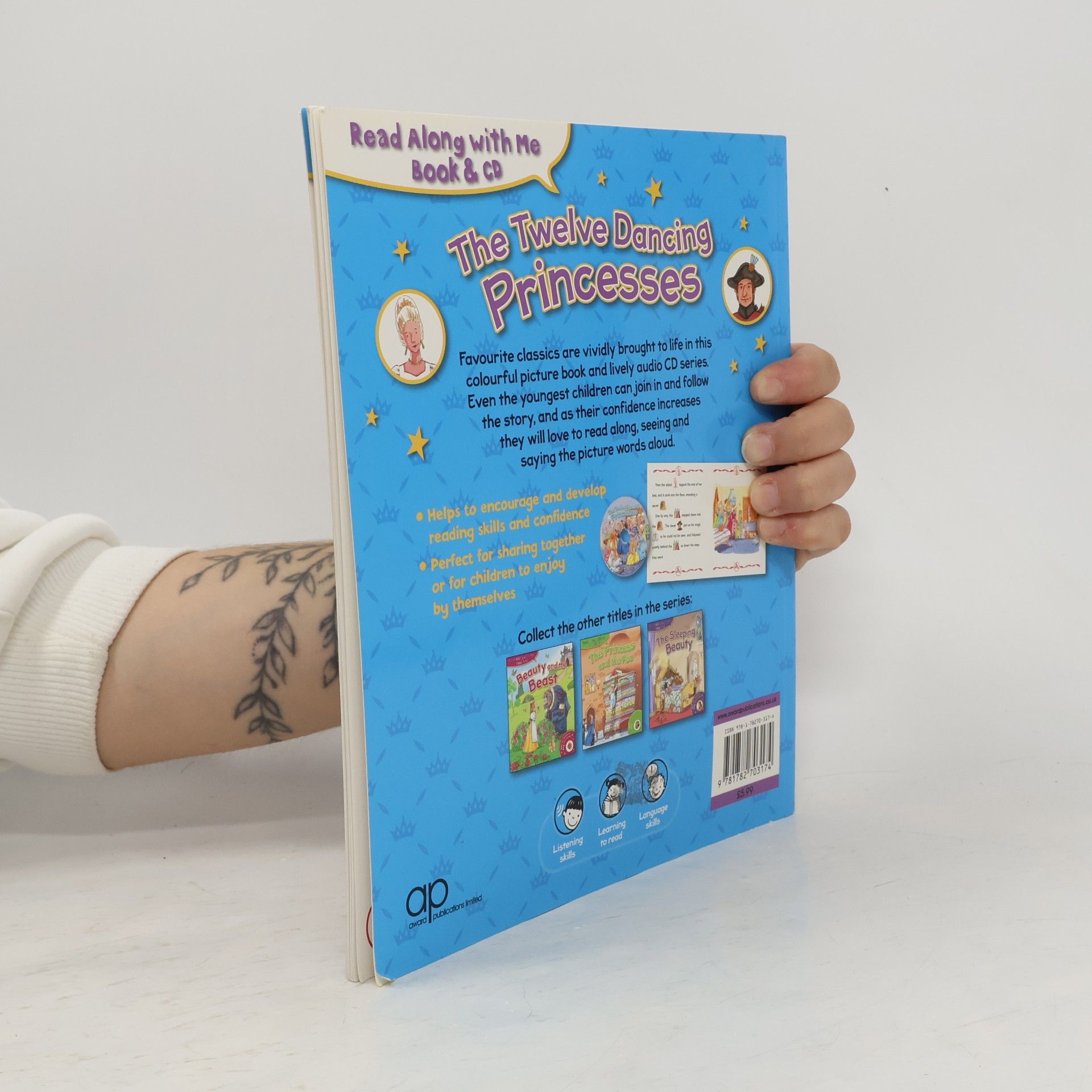 Award Publications Ltd Princess Tales: The Twelve Dancing Princesses - Read Along With Me Book & CD