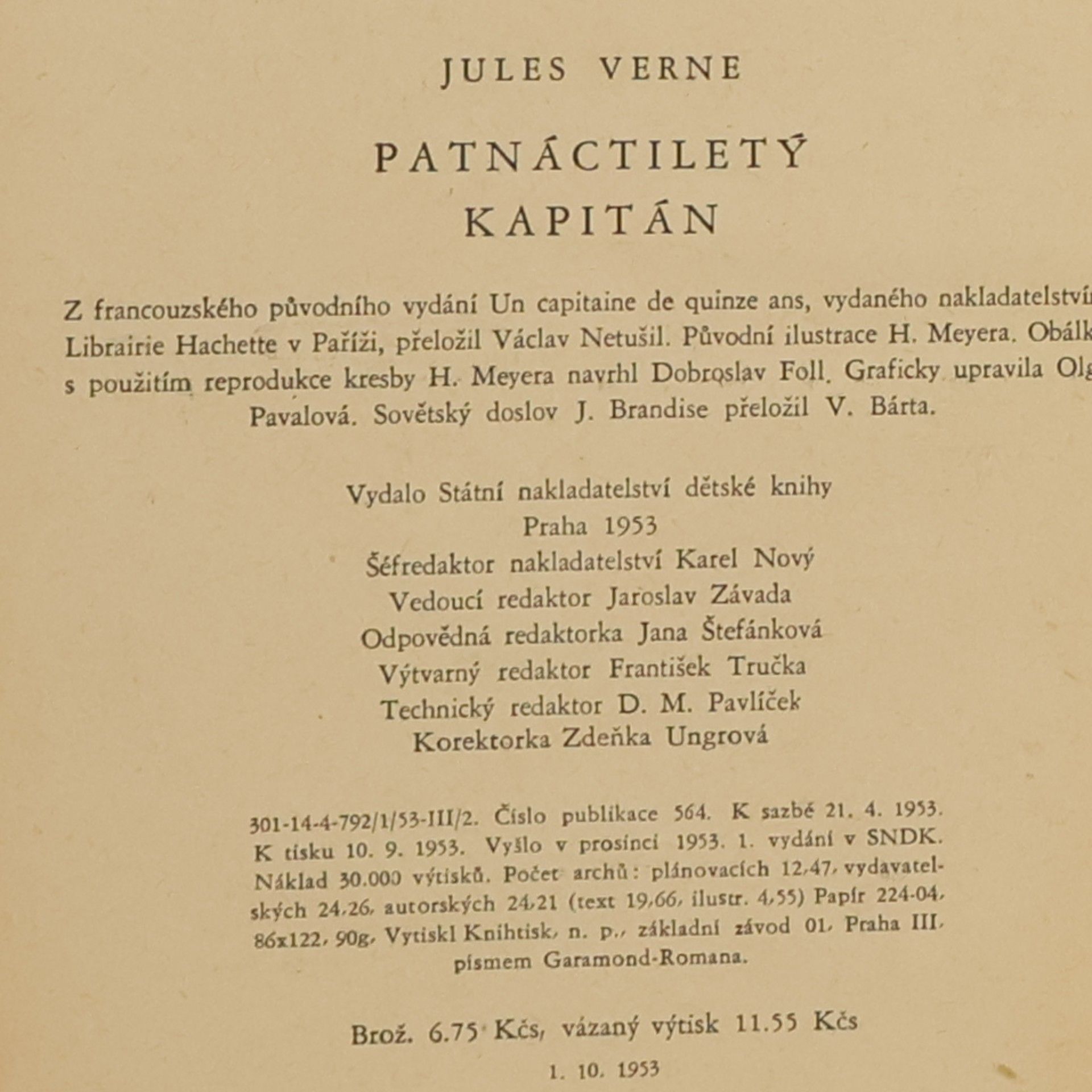 Jules Verne Patnactiletý kapitán