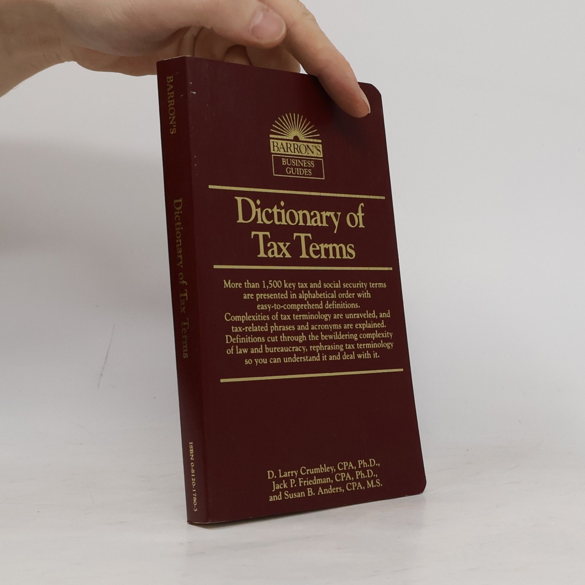 Susan B. Anders Barron's Business Guides: Dictionary of Tax Terms