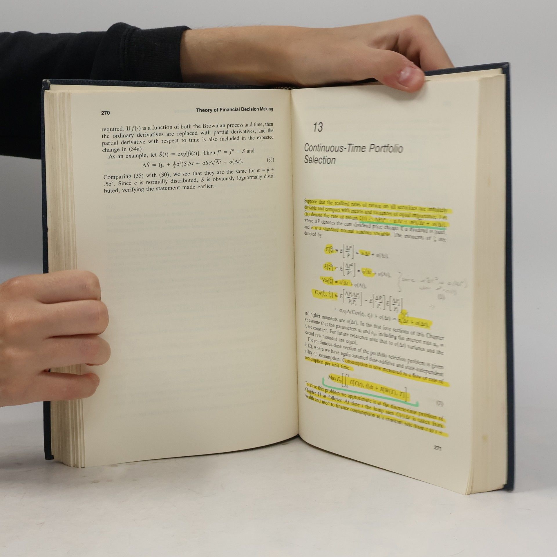 Jonathan E. Ingersoll, Jr. Studies in Financial Economics: Theory of Financial Decision Making