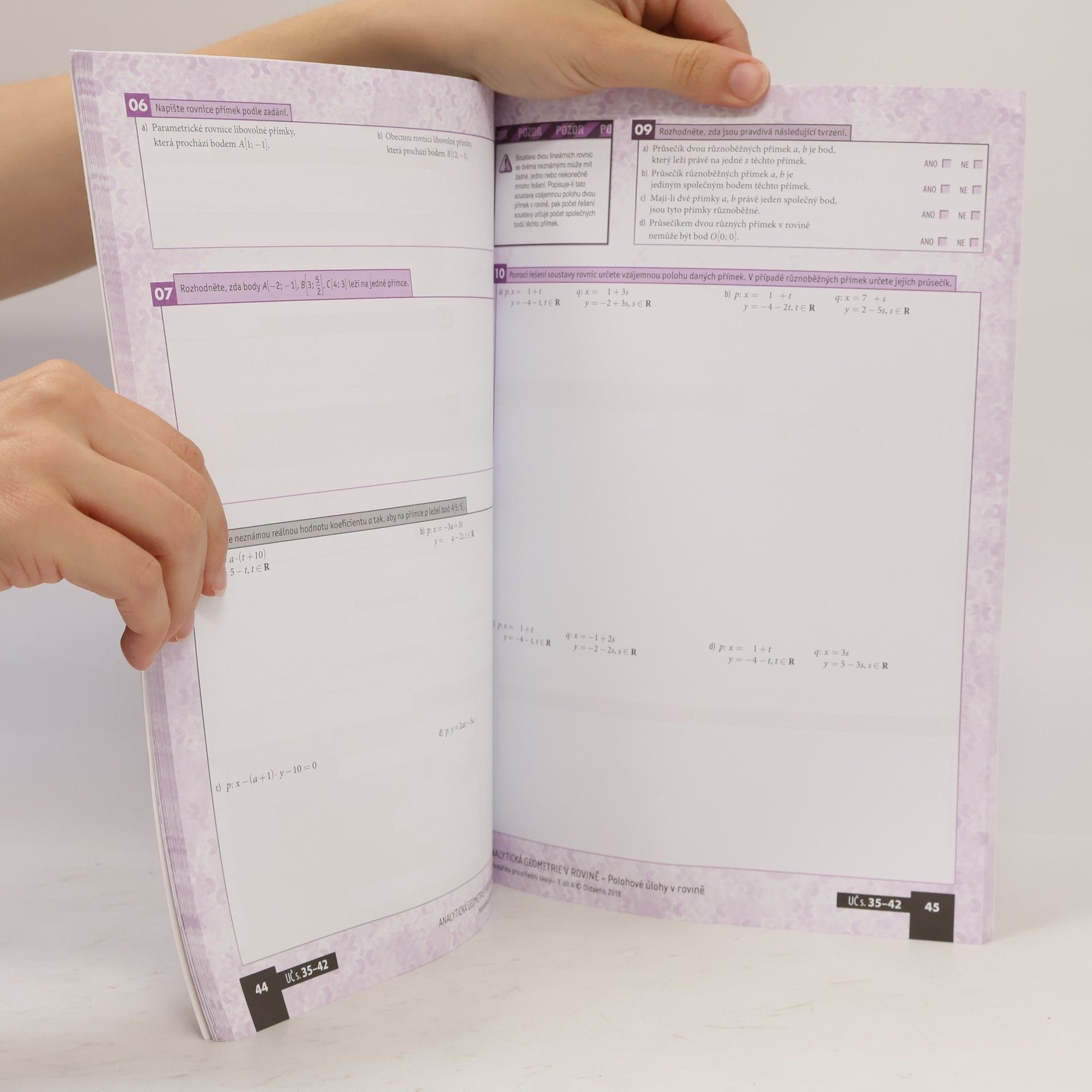 Jana Kalová Matematika pro střední školy. 7. díl A, Analytická geometrie v rovině