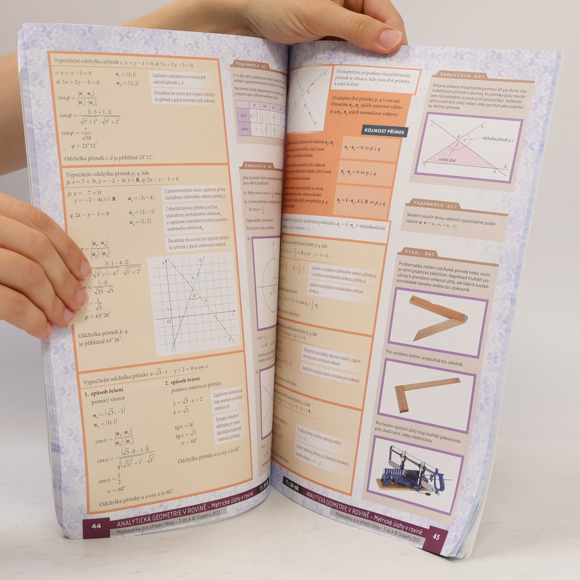 Jan Vondra Matematika pro střední školy. 7. díl A, Analytická geometrie v rovině