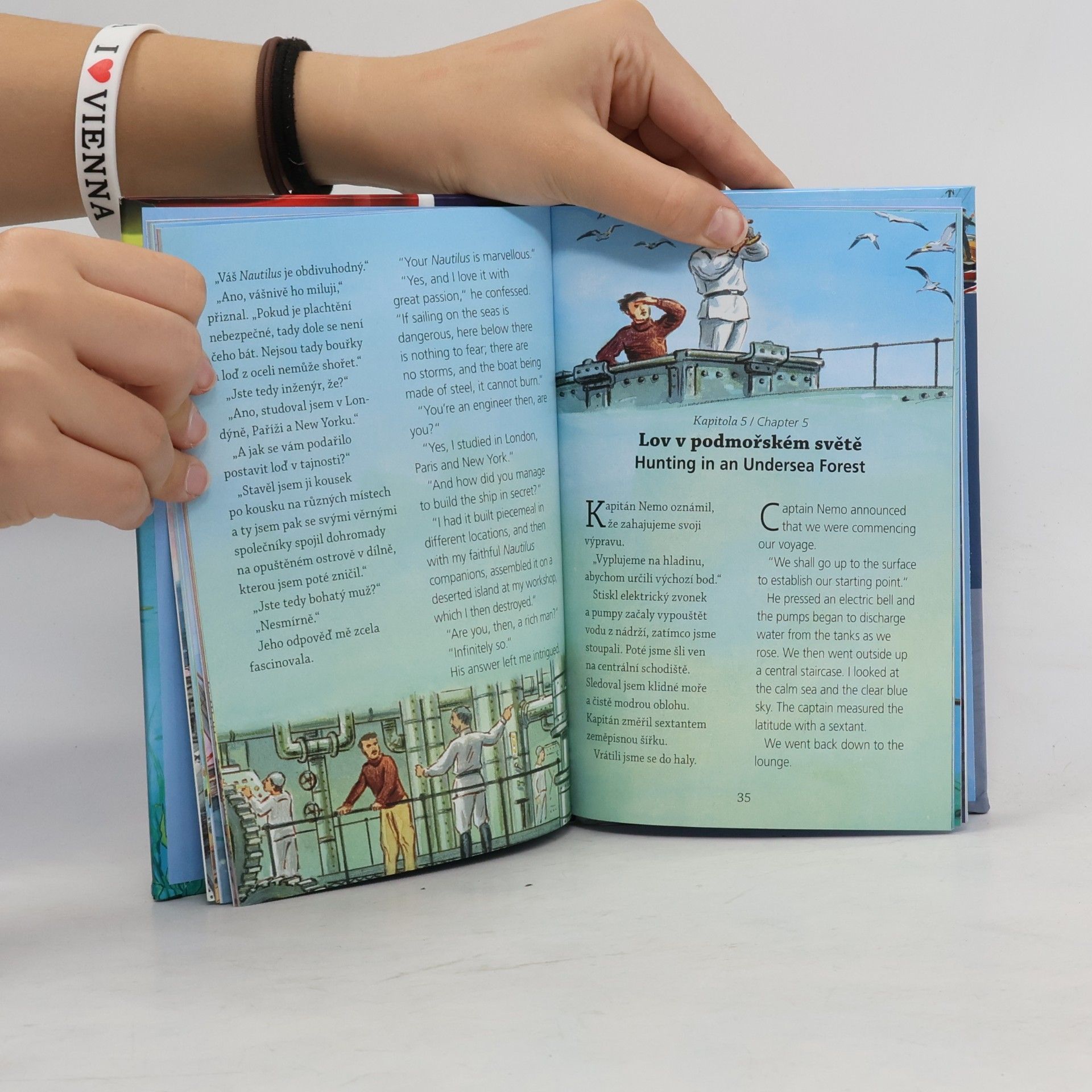 Jules Verne Dvacet tisíc mil pod mořem dvojjazyčné čtení