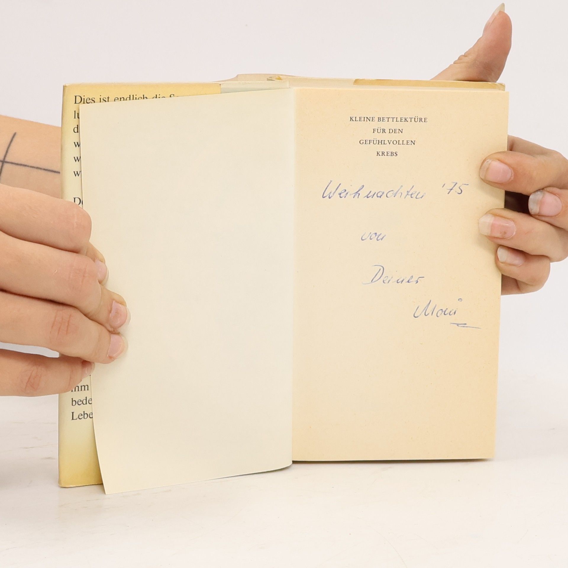 Various authors Kleine Bettlektüre für den gefühlvollen Krebs