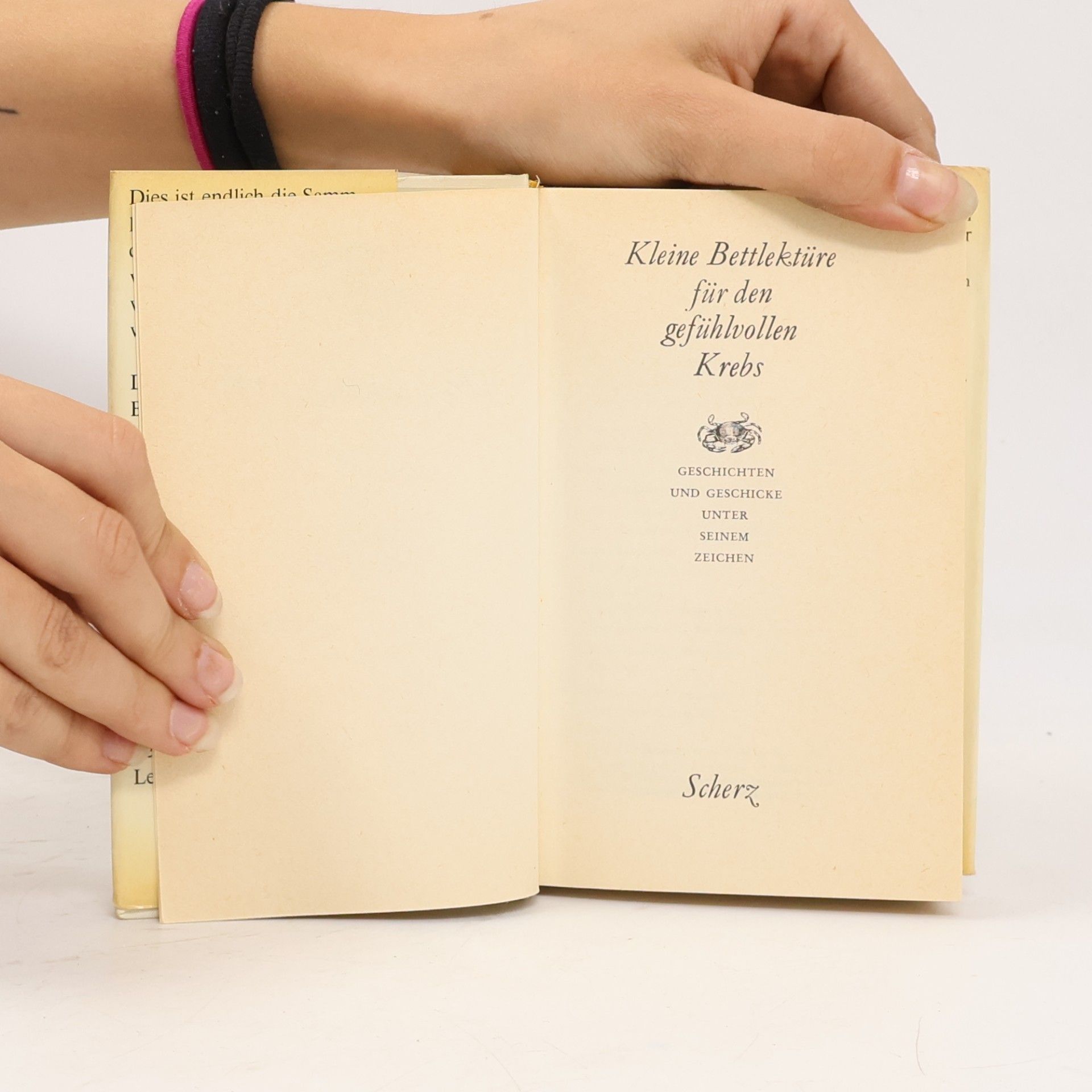 Various authors Kleine Bettlektüre für den gefühlvollen Krebs