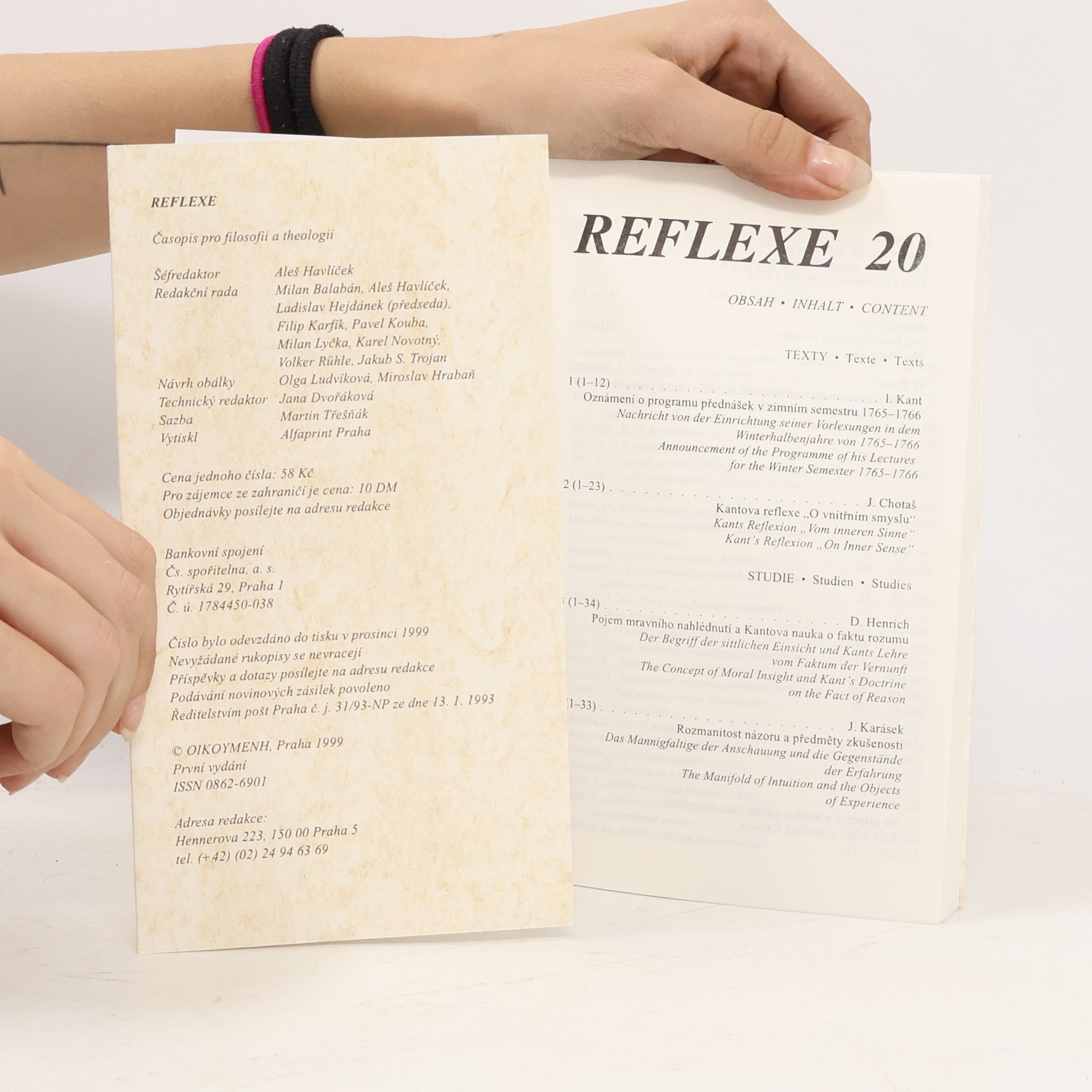 Various authors Reflexe. Filosofický časopis č. 20