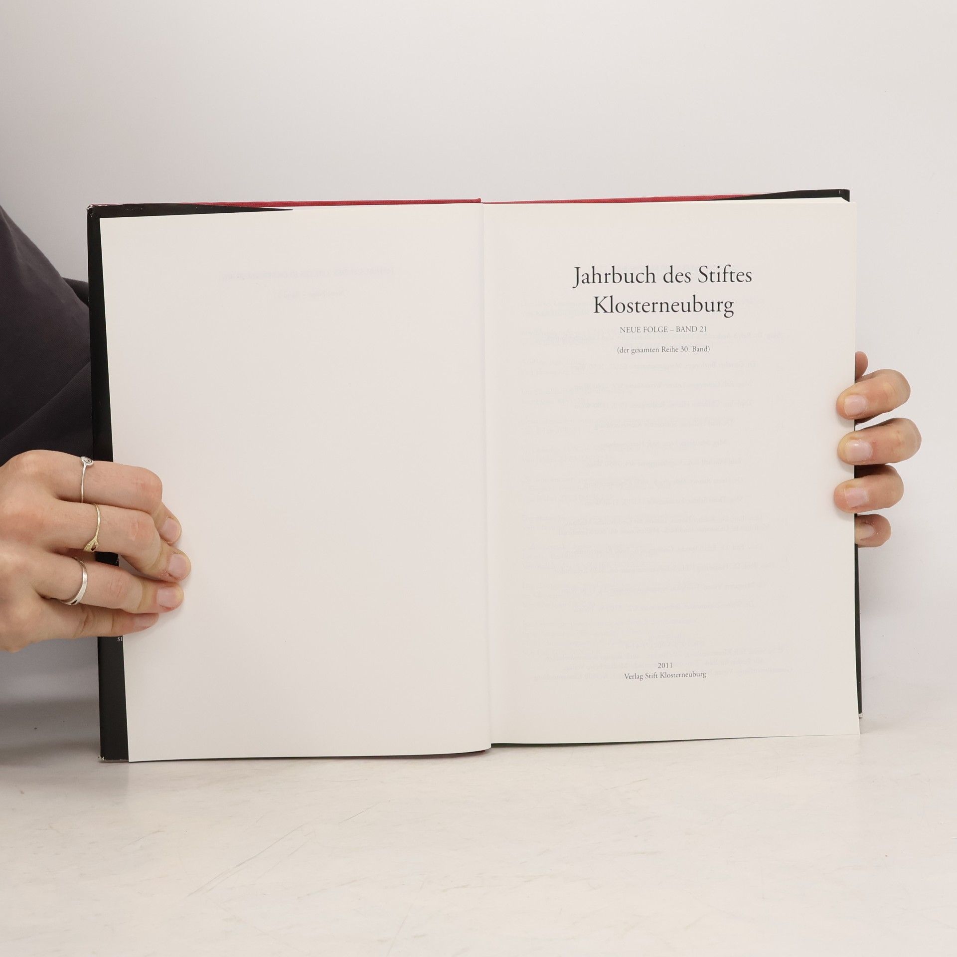 Various authors Jahrbuch des Stiftes Klosterneuburg 21