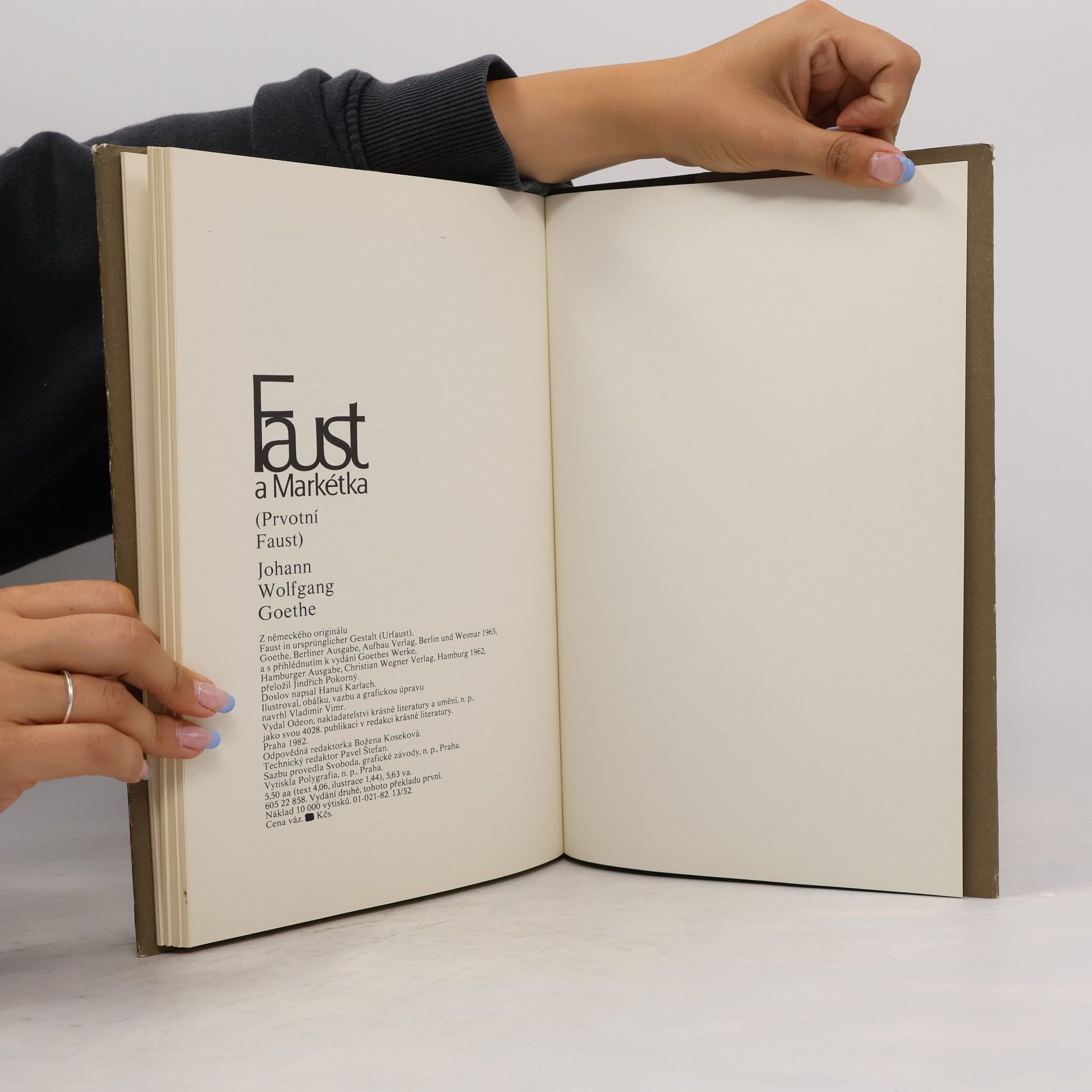 Johann Wolfgang von Goethe Faust a Markétka (Prvotní Faust)
