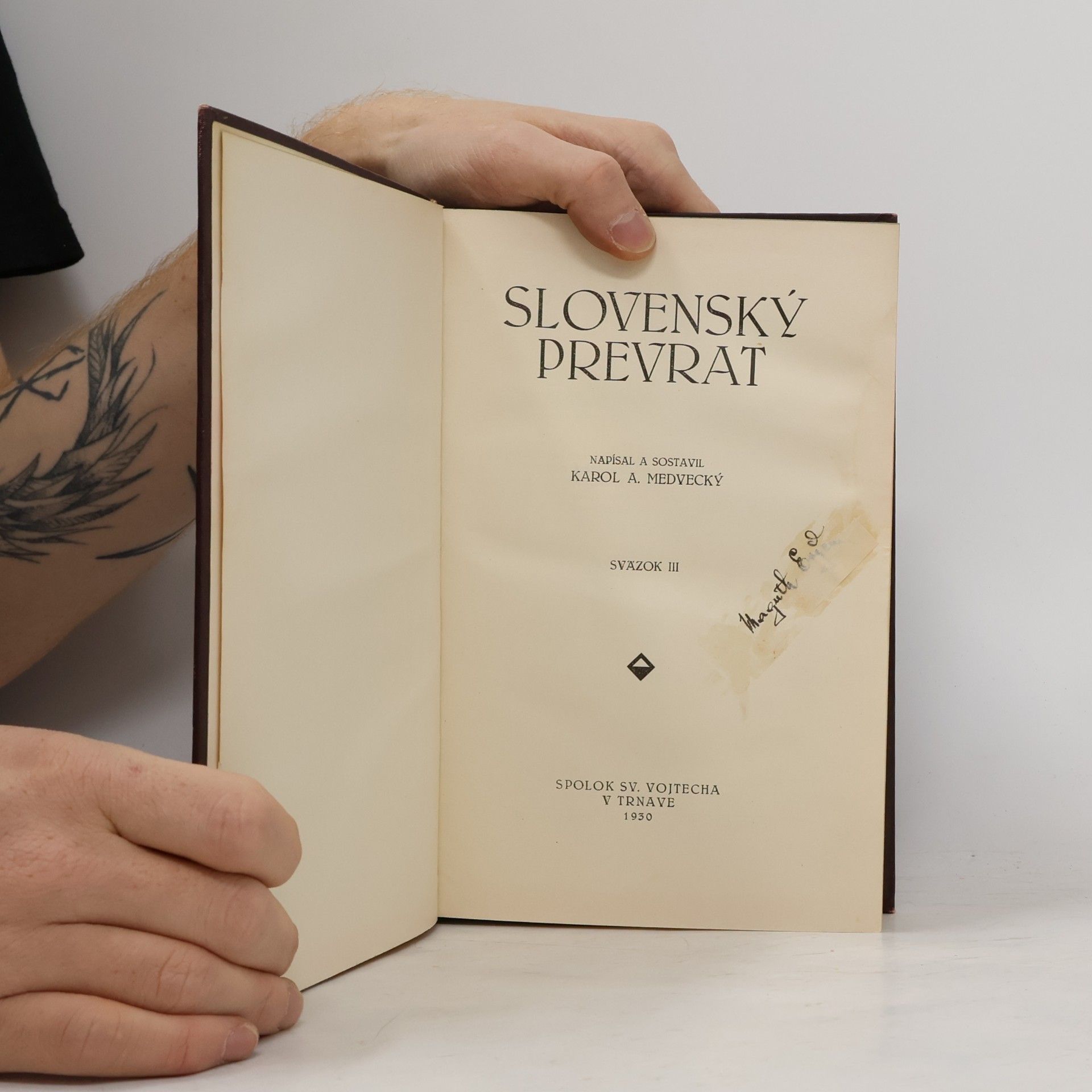 Karol Anton Medvecký Slovenský prevrat III