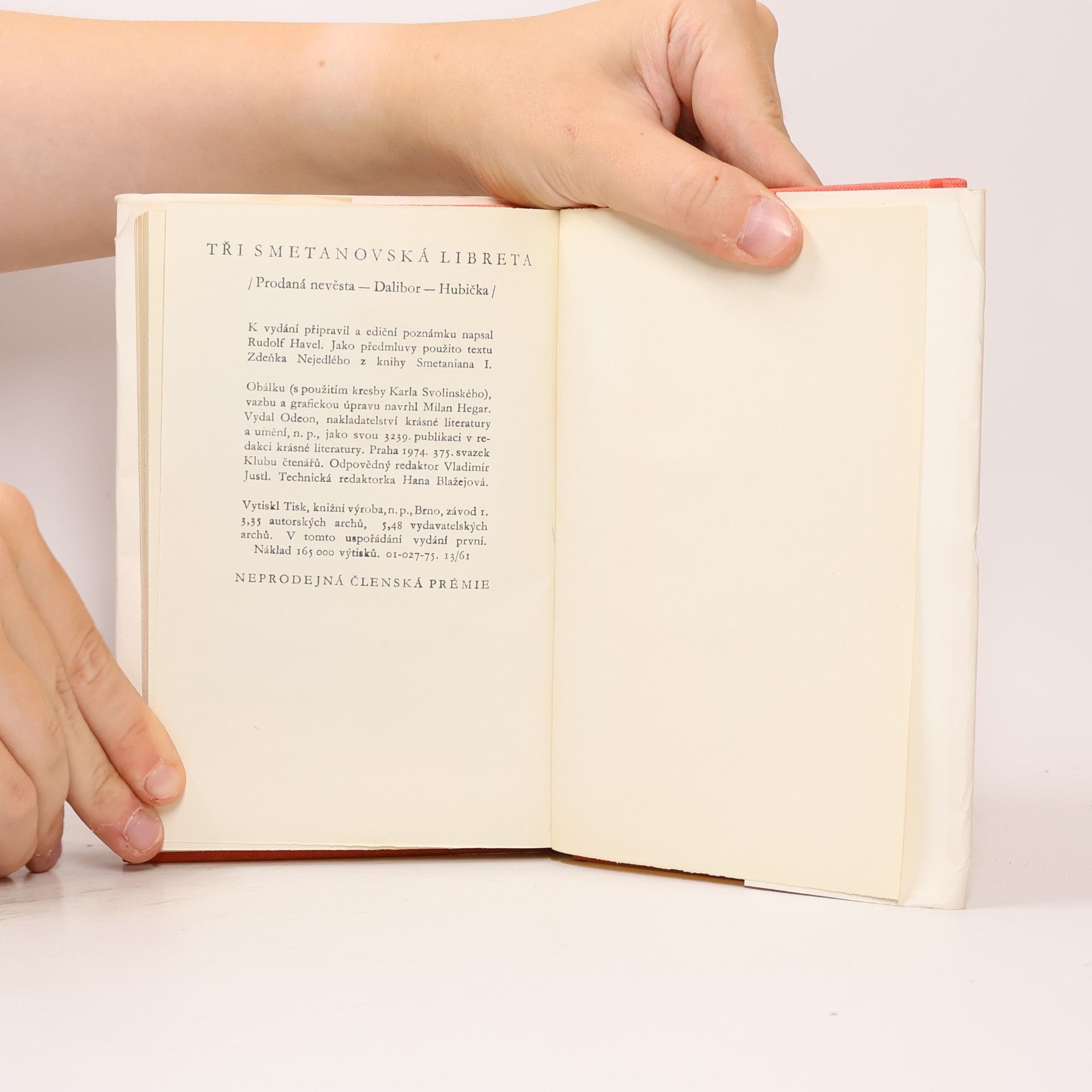 Rudolf Havel Tři smetanovská libreta