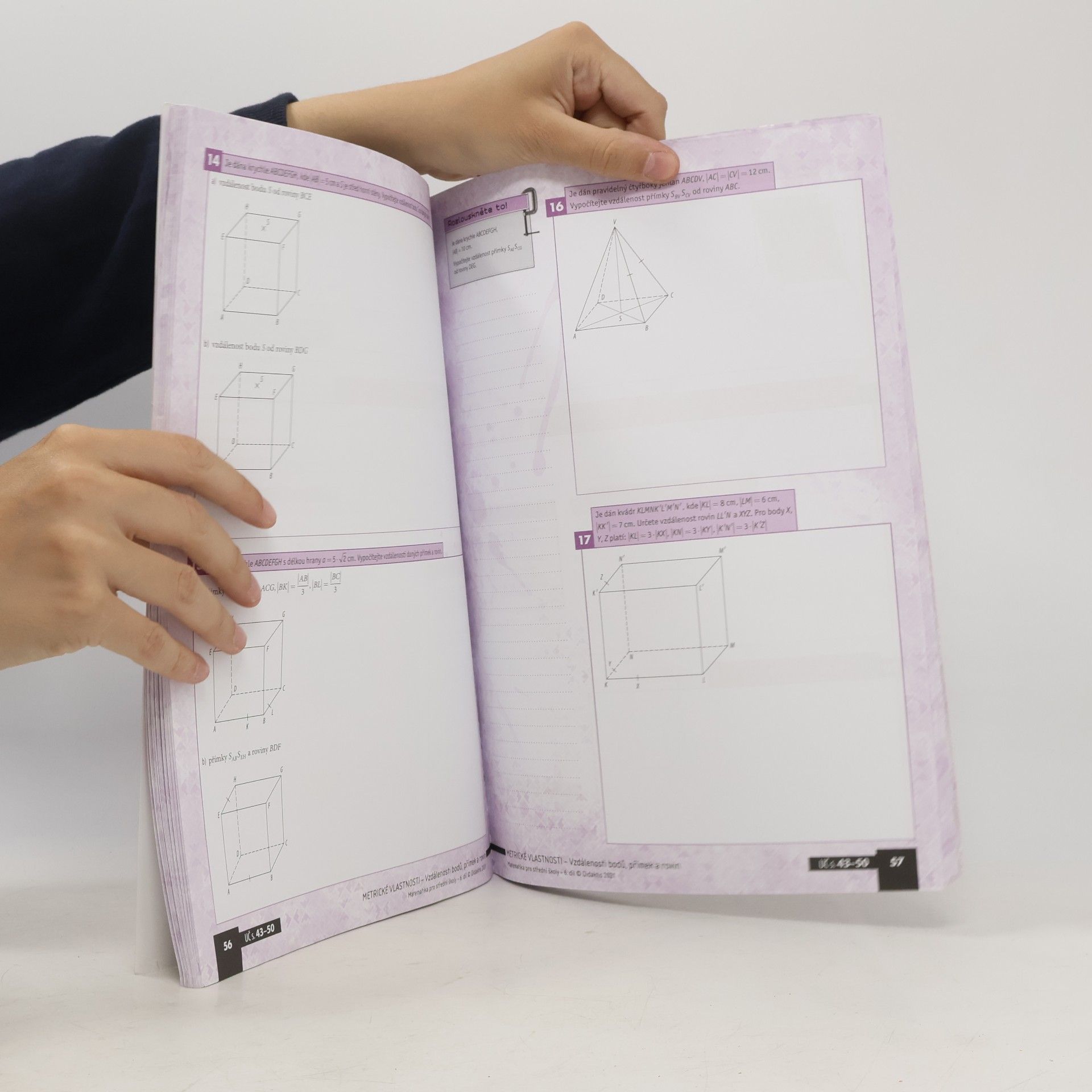 Jakub Mrázek Matematika pro střední školy. 6. díl, Stereometrie. Pracovní sešit