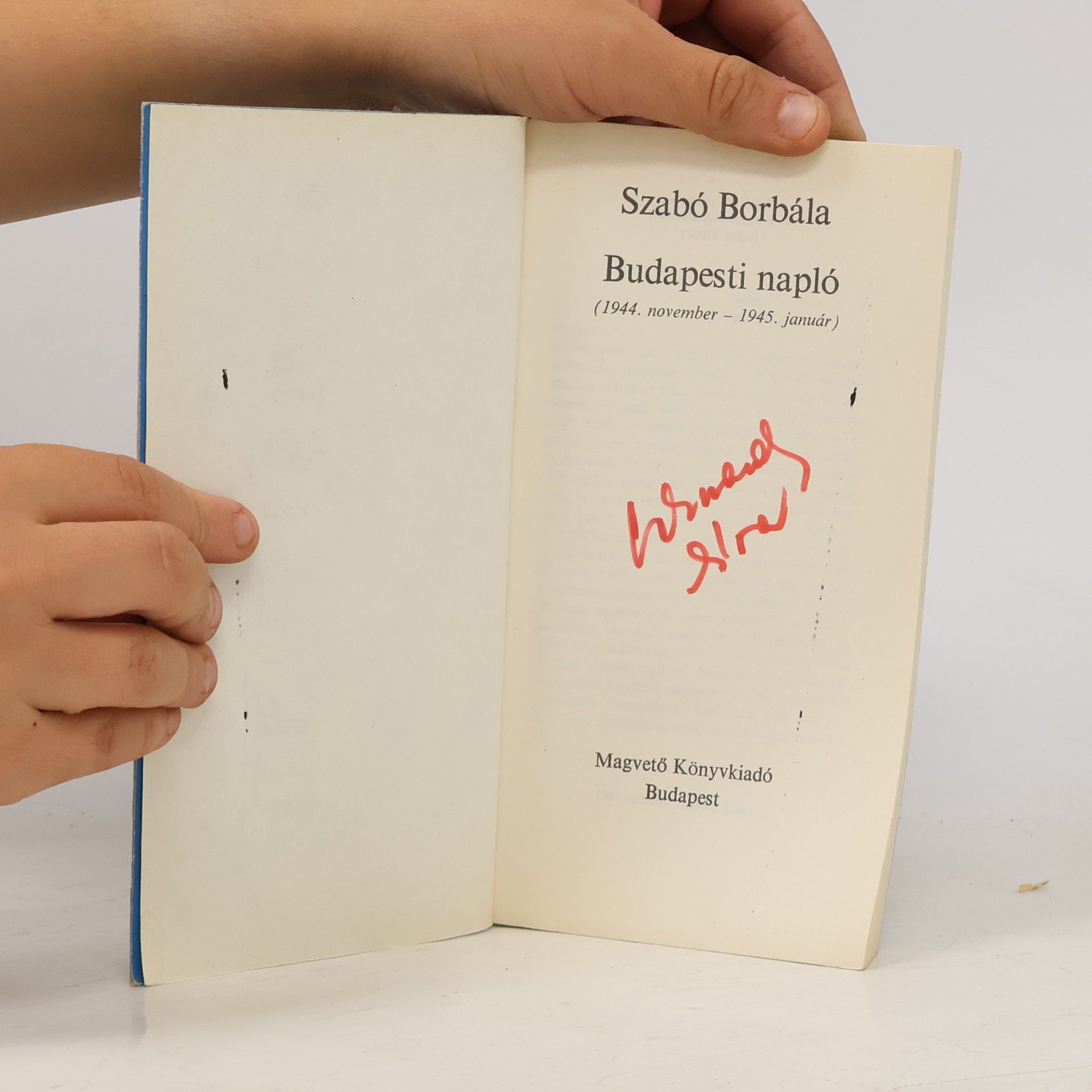 Borbála Szabó Tények és Tanúk: Budapesti napló