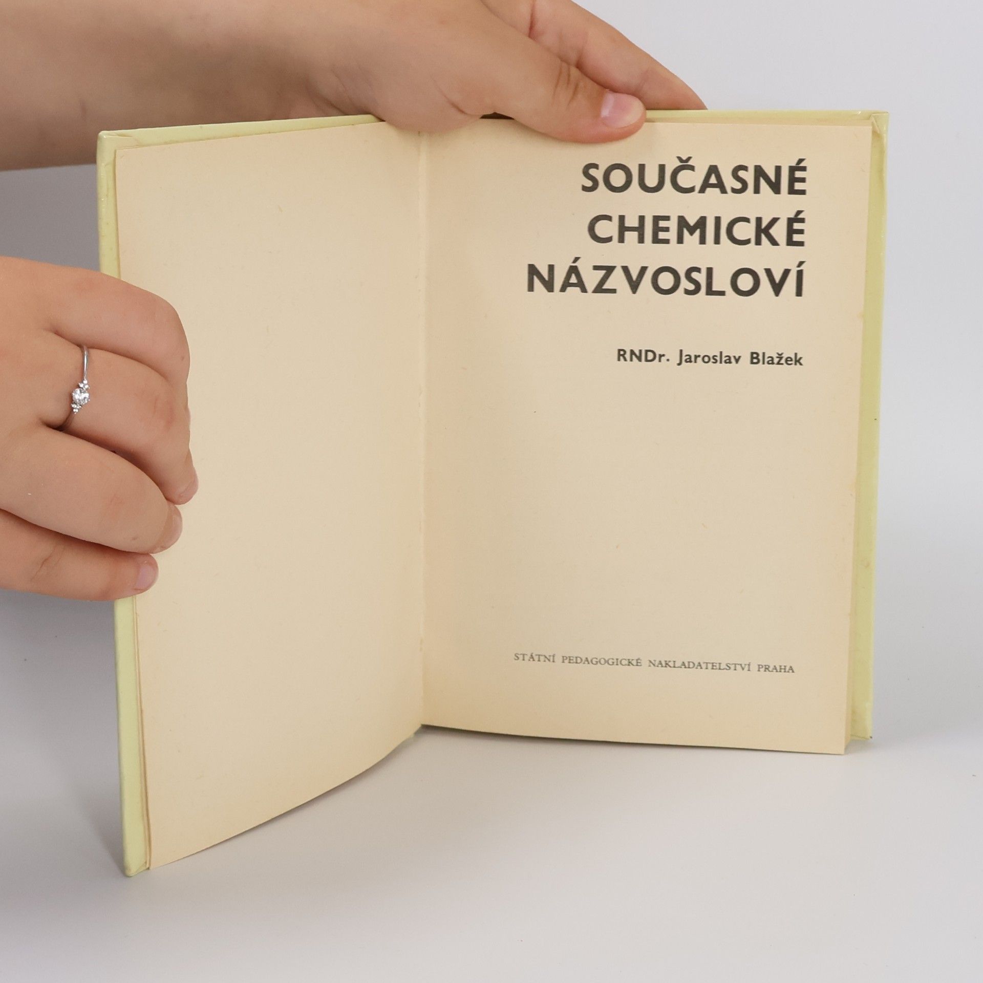 Jaroslav Blažek Současné chemické názvosloví