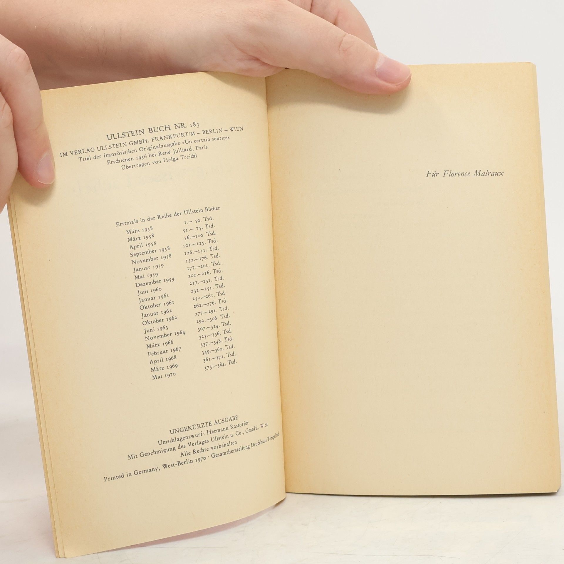 Françoise Sagan Ein gewisses Lächeln