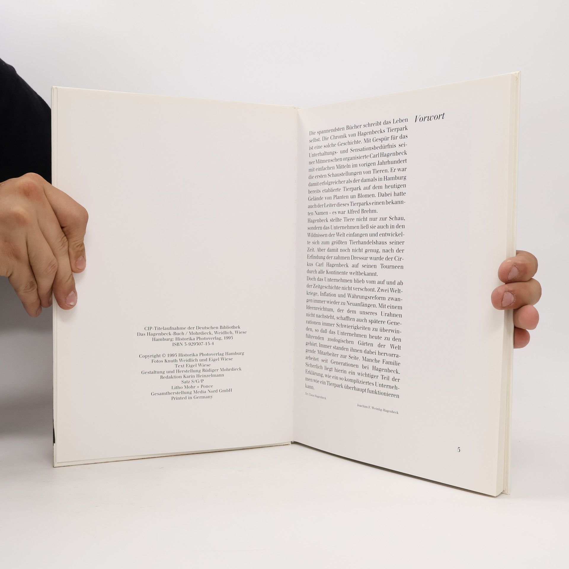 Knuth Weidlich Das Hagenbeck- Buch