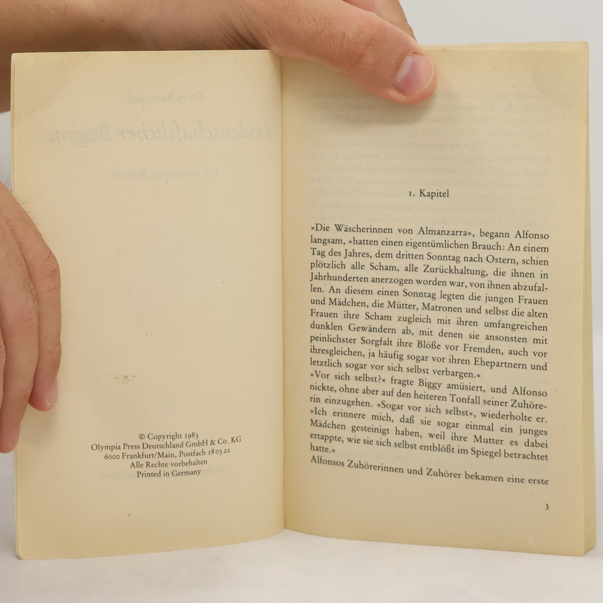 Dora Reinhard Leidenschaftlicher Beginn