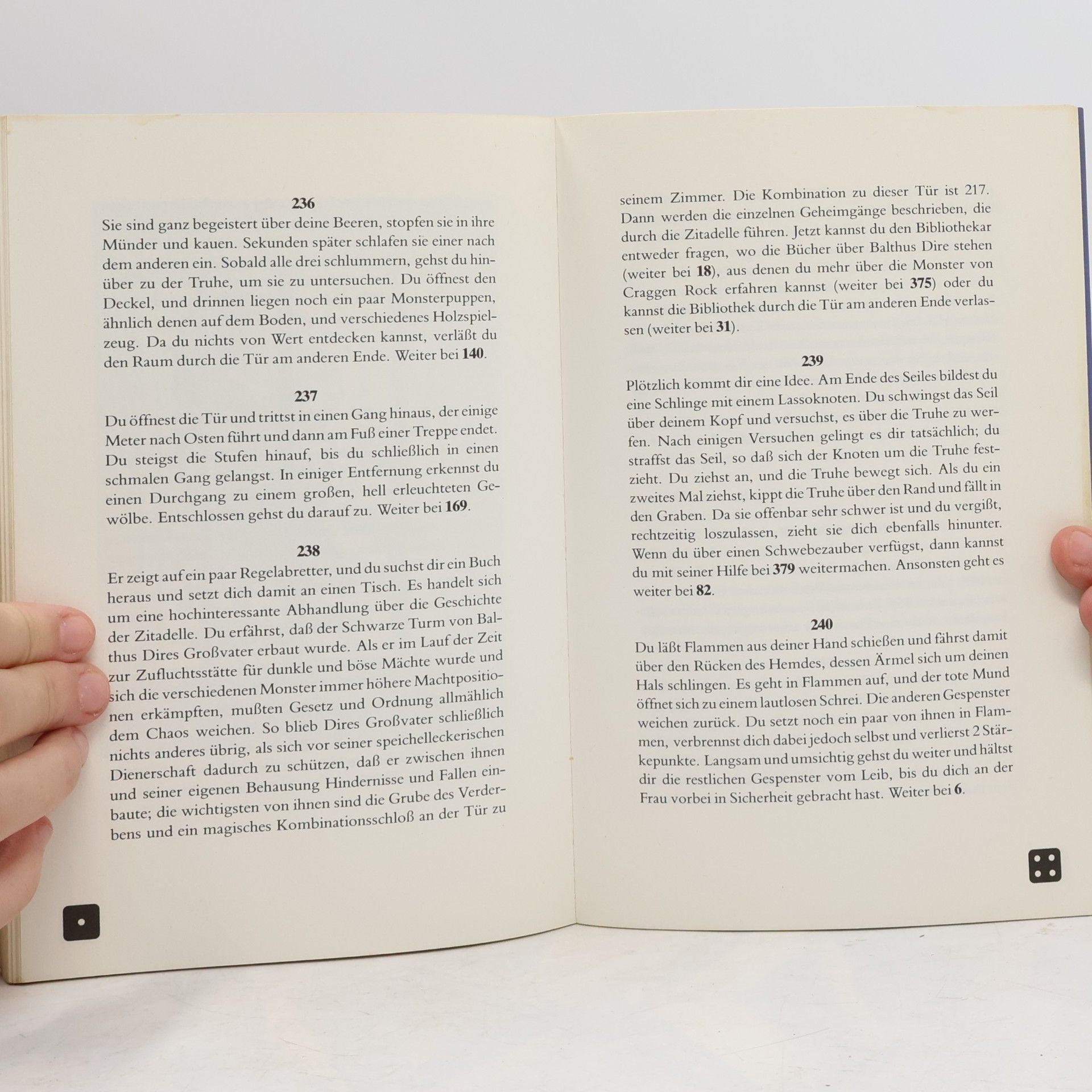 Steve Jackson Die Zitadelle des Zauberers. Ein Fantasy Abenteuer Spiel Buch.