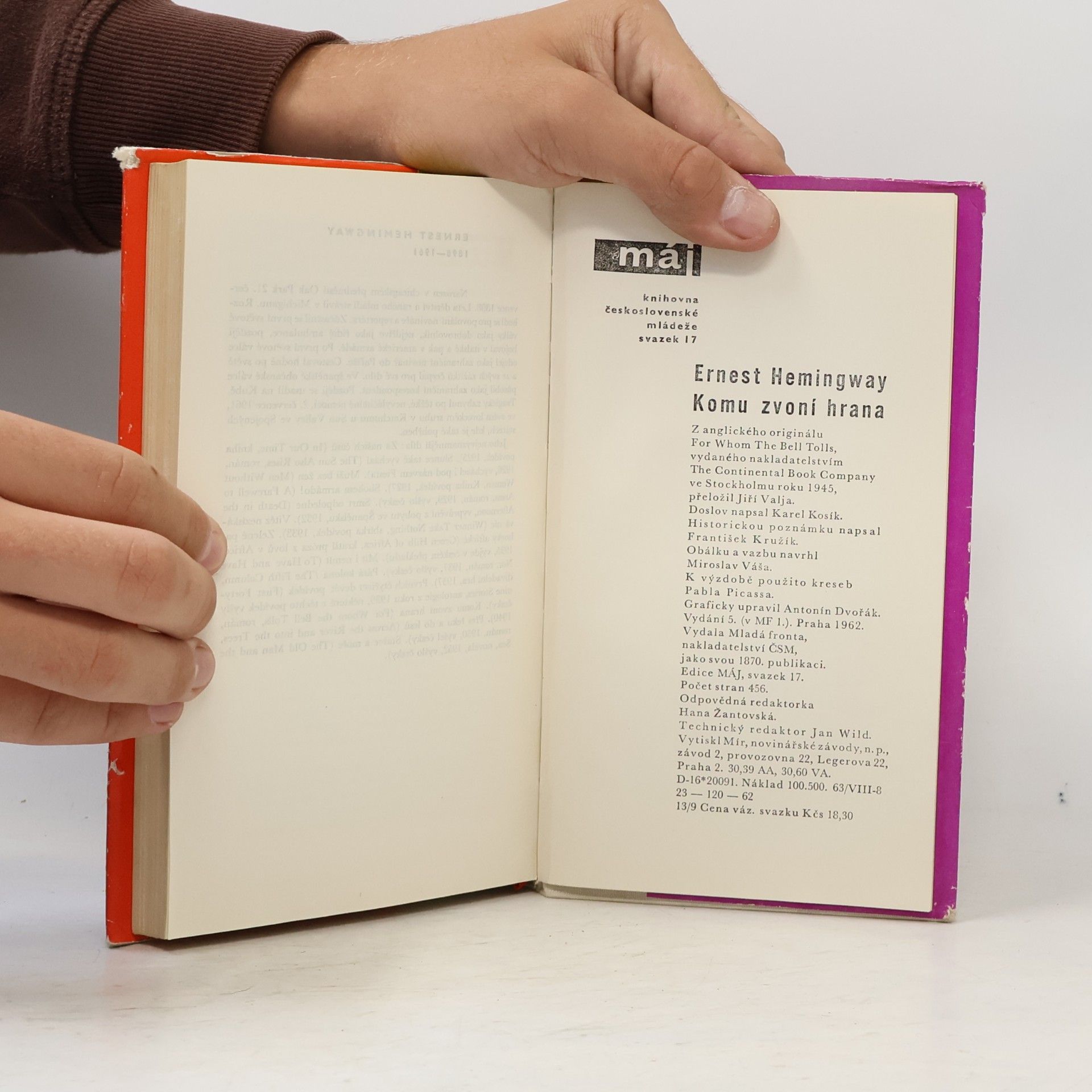 Ernest Hemingway Komu zvoní hrana