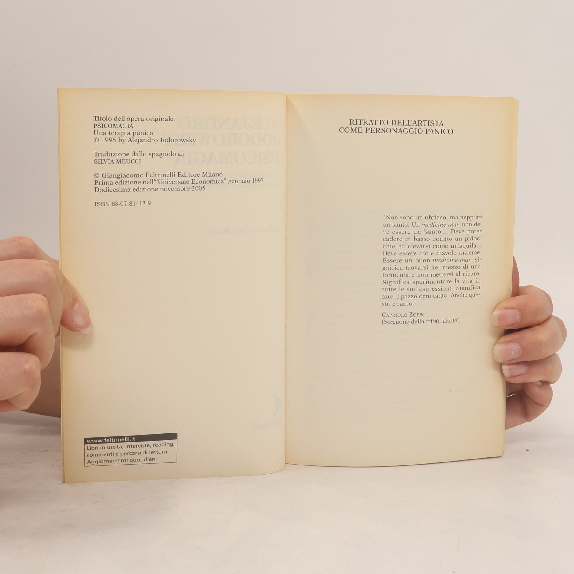 Alejandro Jodorowsky Universale Economica - 1412: Psicomagia