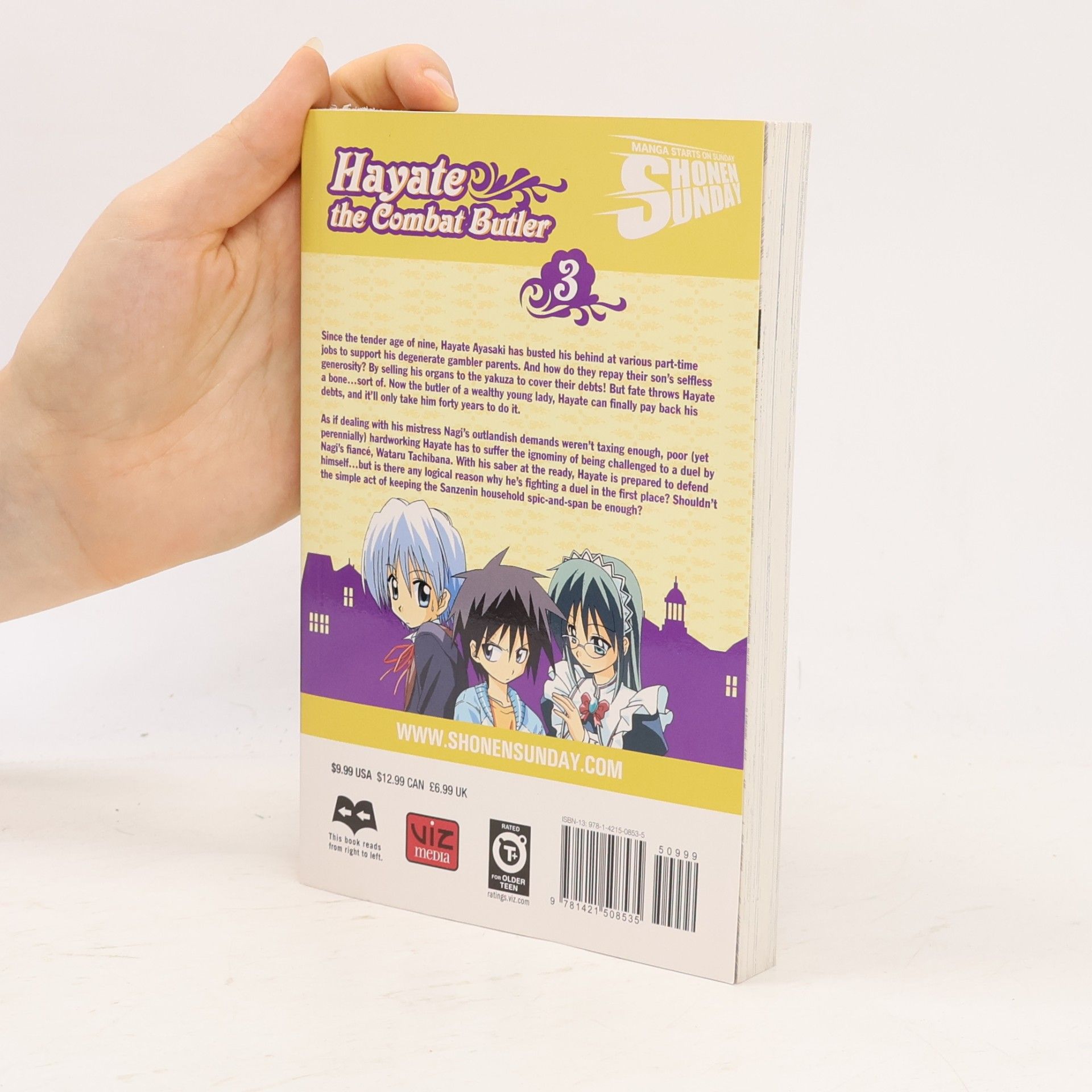 Kenjiro Hata Hayate the Combat Butler, Vol. 3