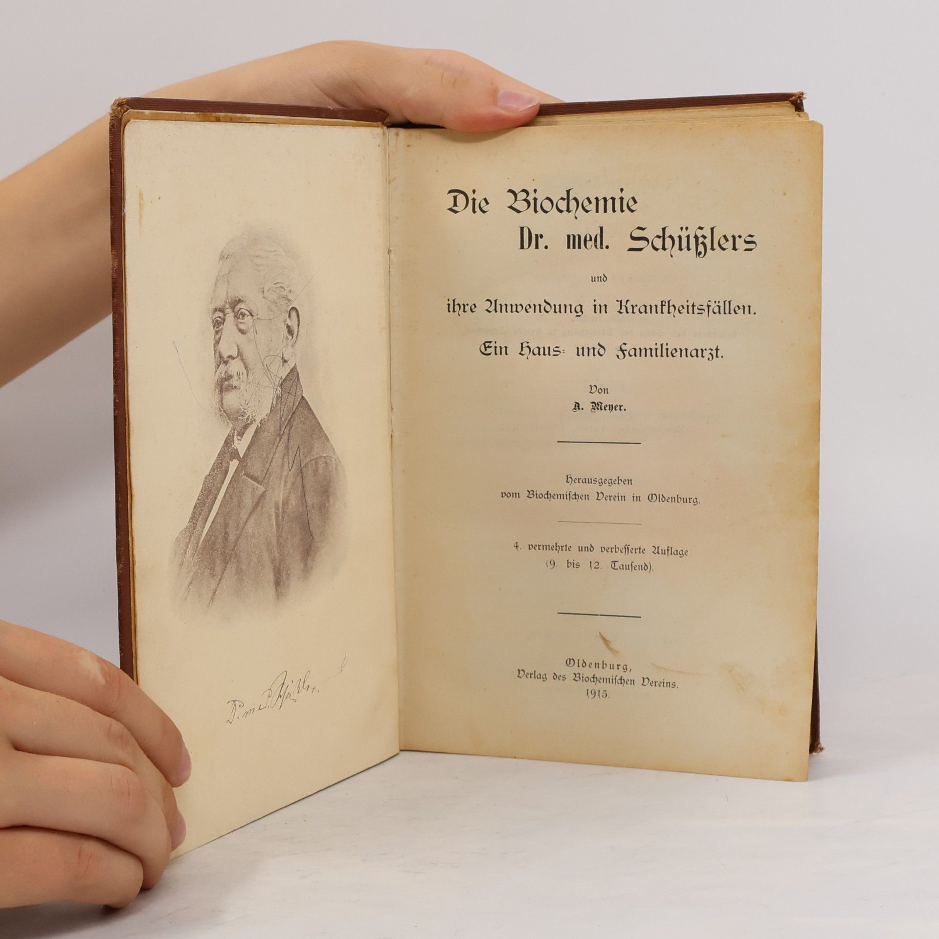A. Meyer Die Biochemie Dr. med. Schüßlers