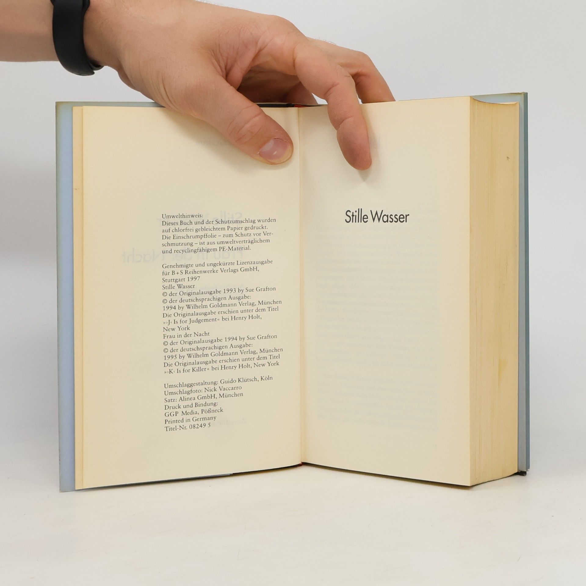 Sue Grafton Stille wasser. Frau in der Nacht